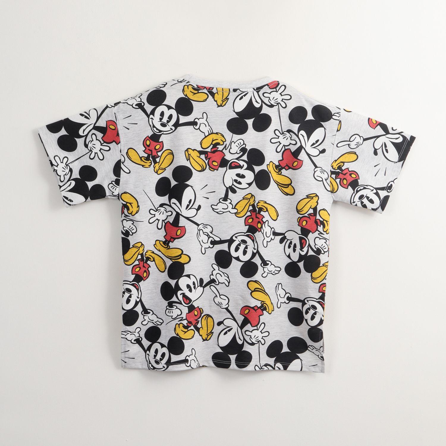 Polera Manga Corta Niño Mickey Movement Gris Disney-2