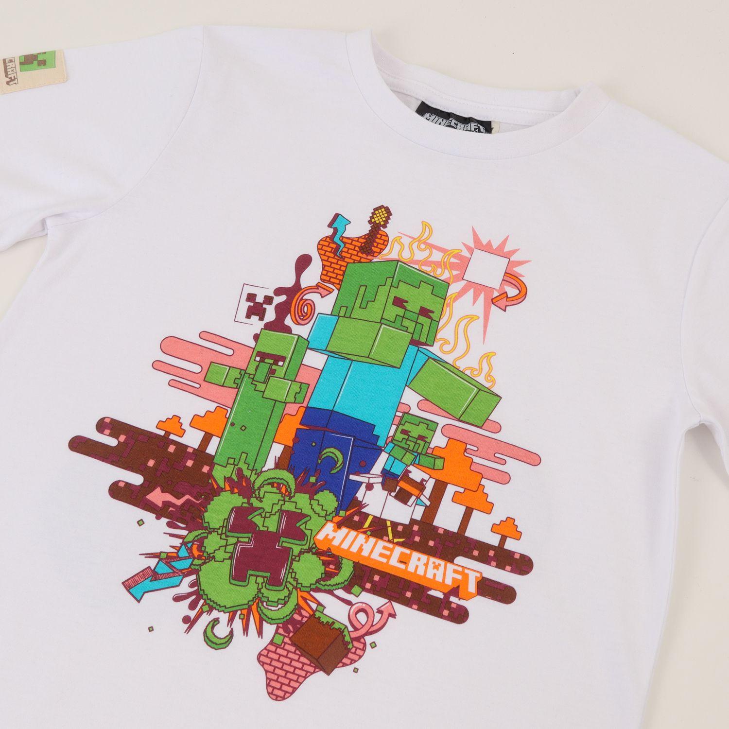 Conjunto Niño Blanco Zombies Minecraft-2