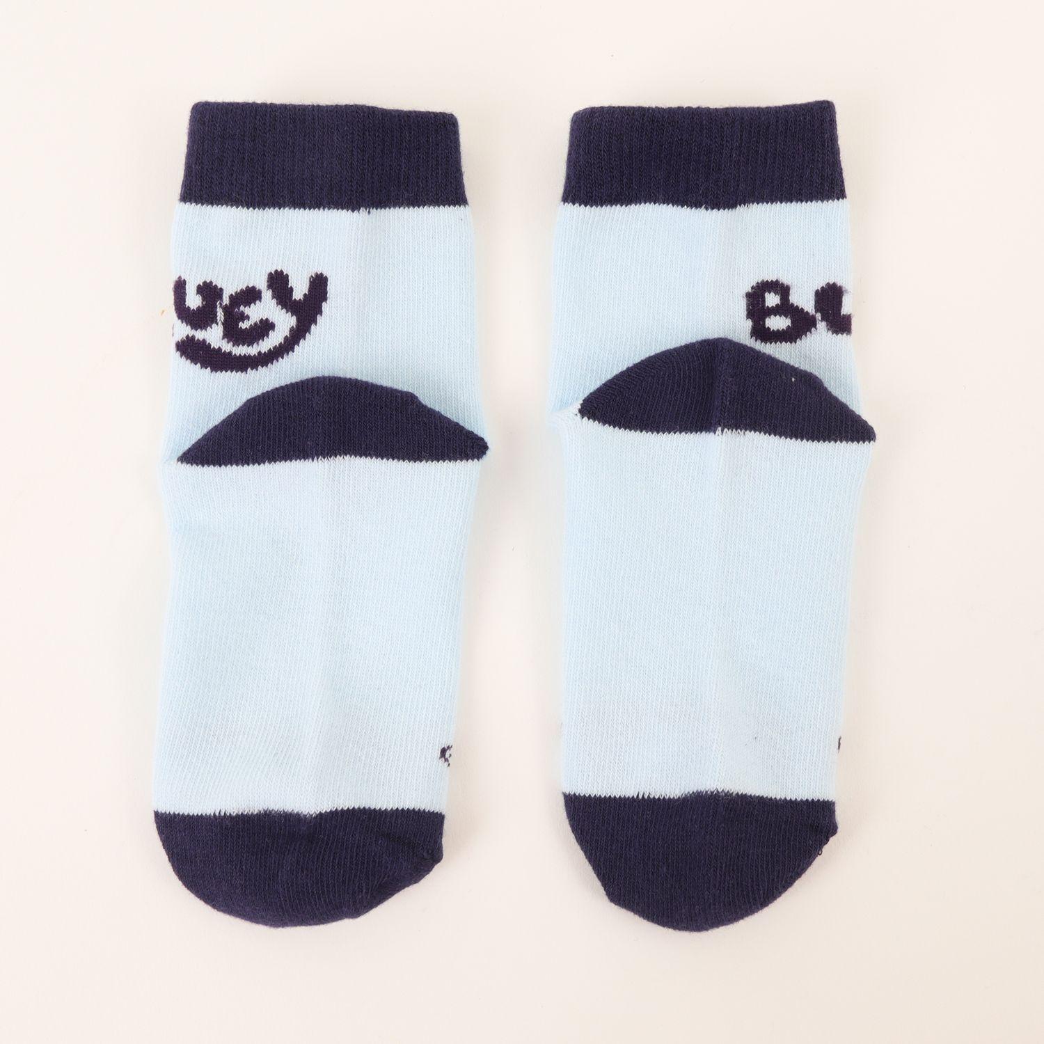 Tripack Calcetines Niño Celeste Personaje Bluey-3
