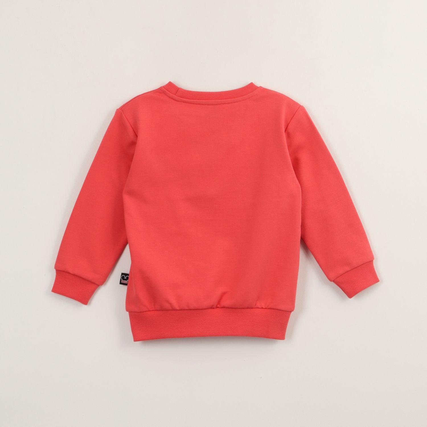 Poleron Cerrado Niño Mickey Relieve Emboss Rojo Disney-2