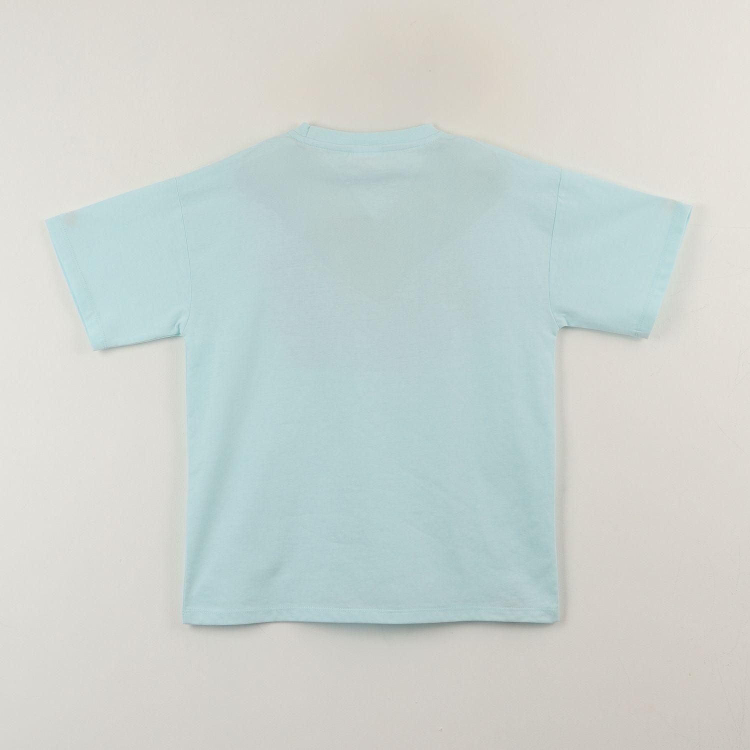 Polera Manga Corta Niño Celeste Saltando Spiderman Marvel-2