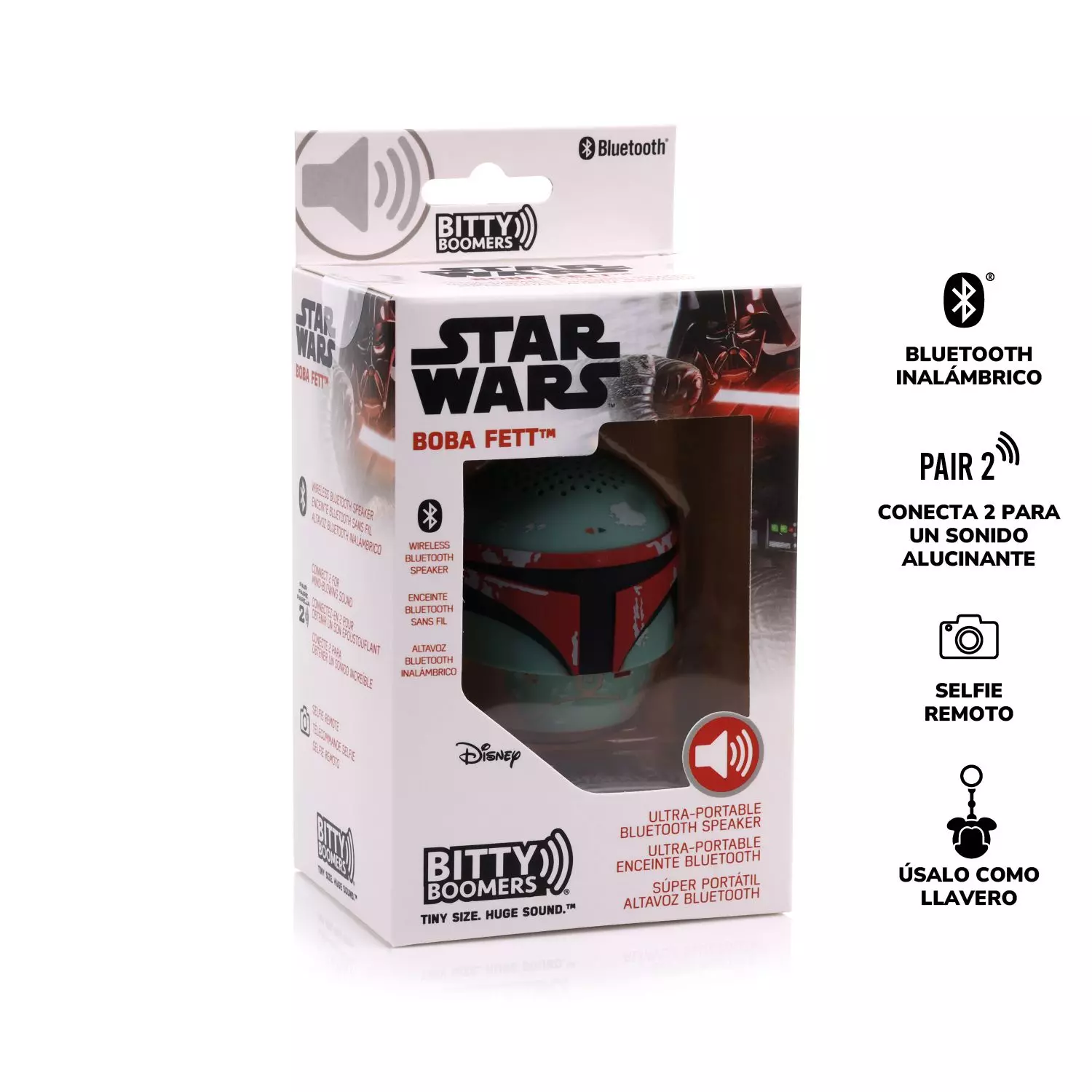 Parlante Bluetooth Portatil Boba Rotj Star Wars Bitty Boomers-3