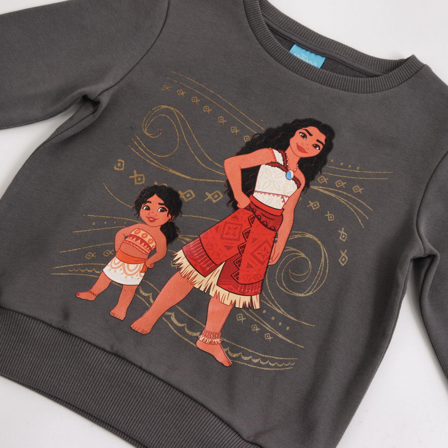 Polerón Cerrado Niña Moana Gris Disney-2