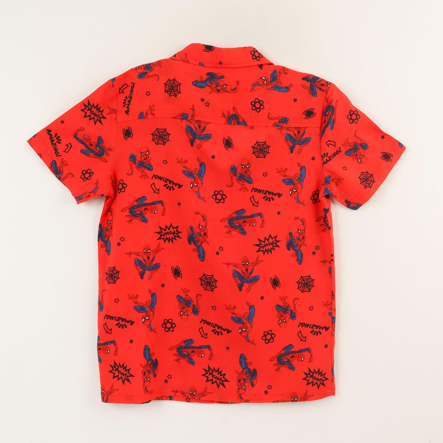 Camisa Niño Rojo Full Print Spiderman Marvel-1