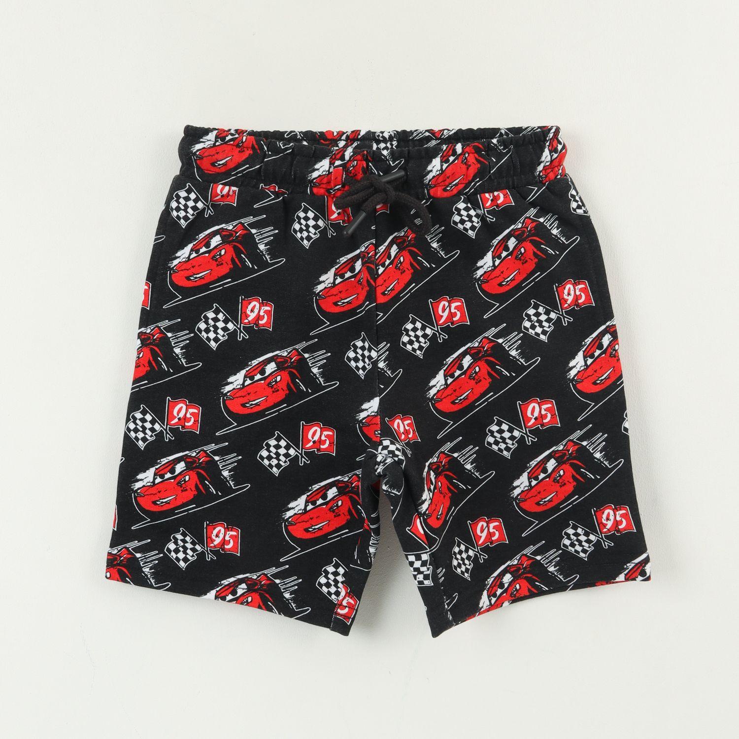 Short Cordón Niño Negro Full Print Cars Disney-0