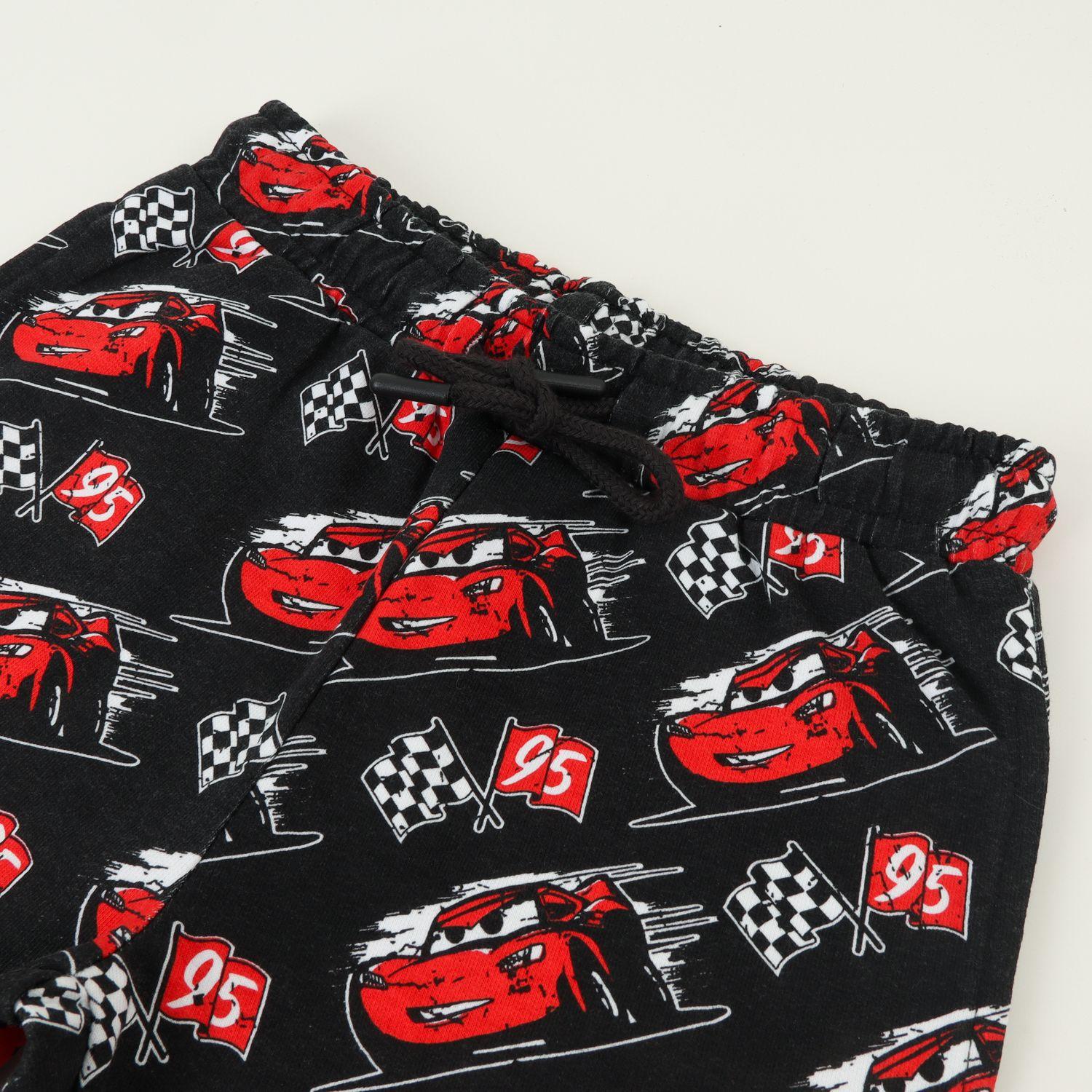 Short Cordón Niño Negro Full Print Cars Disney-2