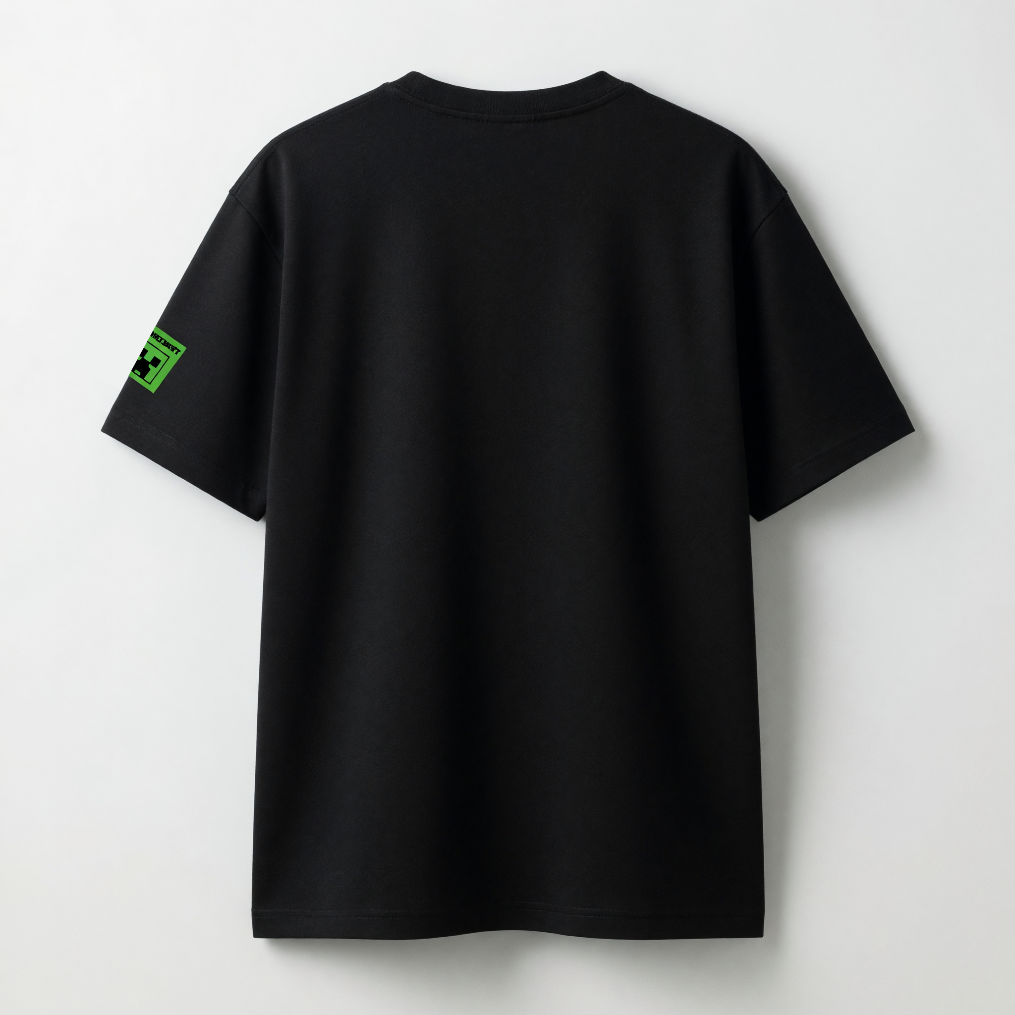 Polera Manga Corta Niño Minecraft Fluor Negro-3