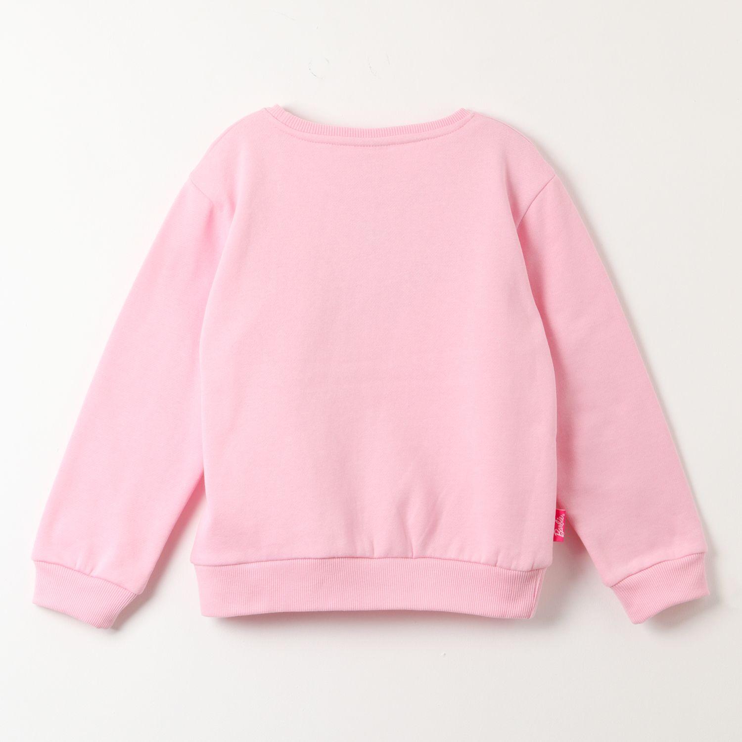 Poleron Cerrado Niña Big Logo Rosado Barbie-2