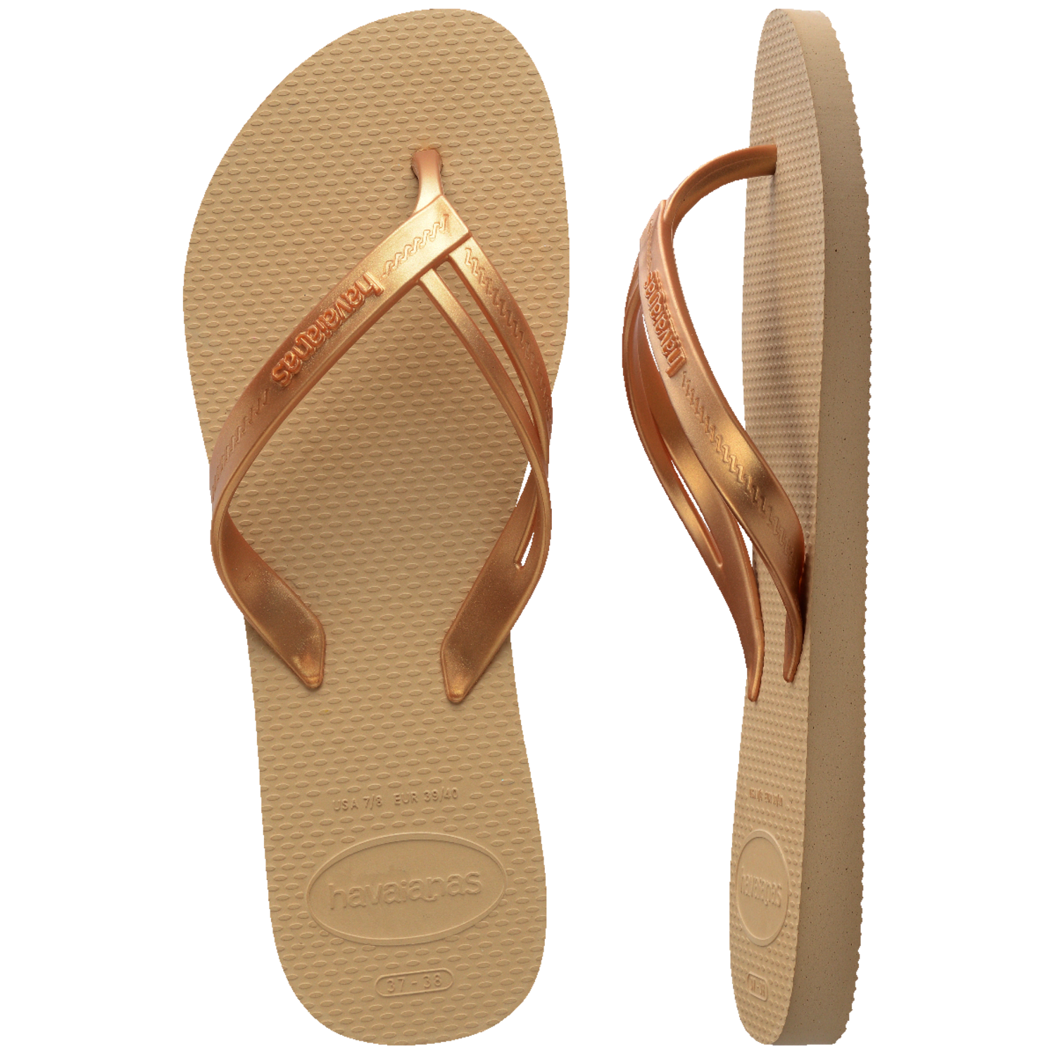 Sandalia Mujer Elegance Dorado Havaianas-1