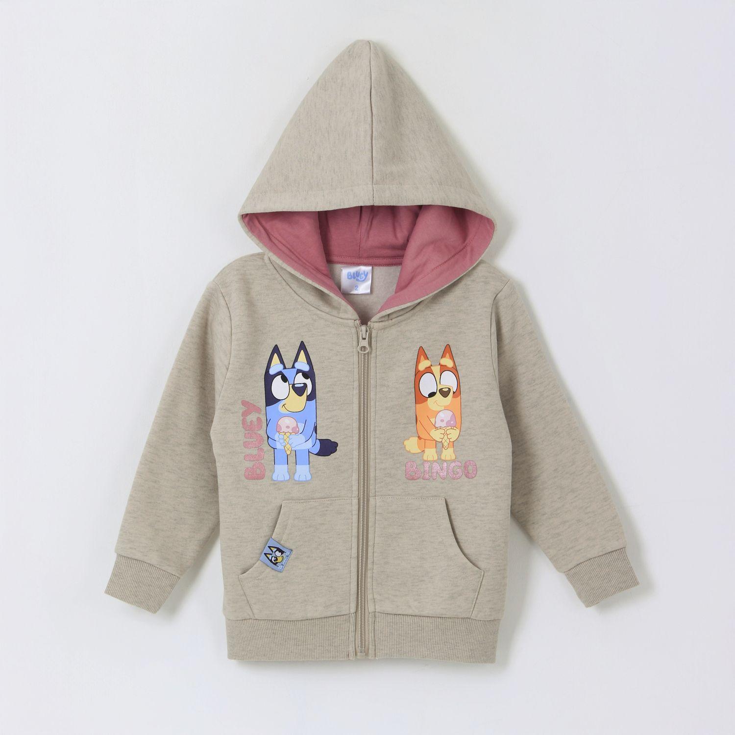 Polerón con Cierre Niña Beige Bingo & Bluey-0