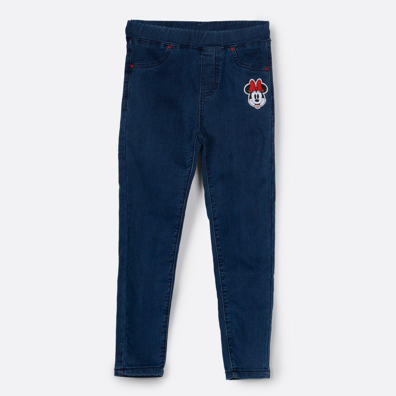 Calza Niña Minnie Sonriendo Denim Azul Disney-0
