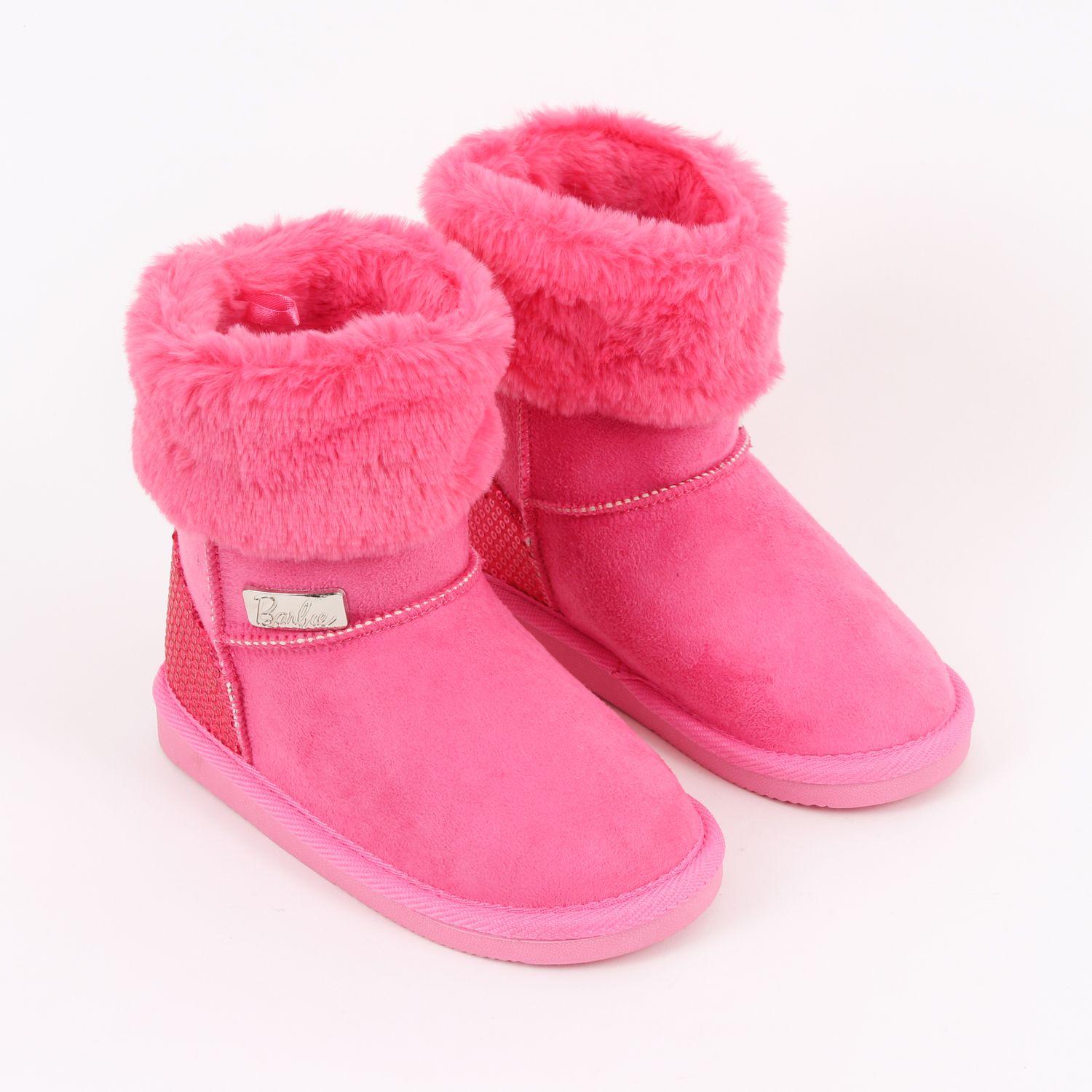 Bota Niña Chiporro Lentejuelas Rosado Barbie-1
