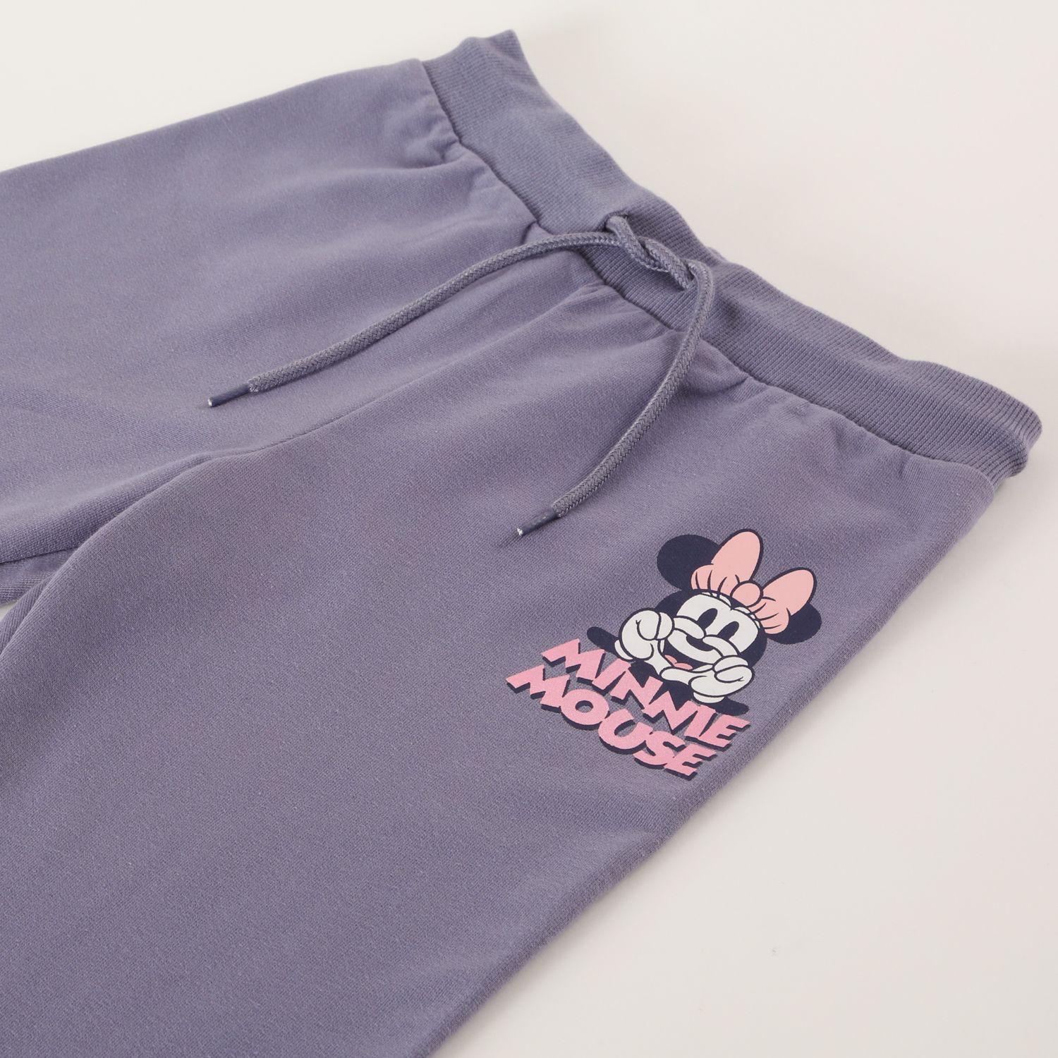 Pantalon de Buzo Niña Cara Minnie Azul Disney-1