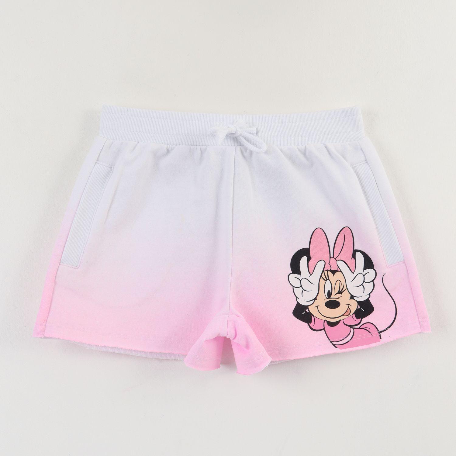 Short Cordón Niña Blanco Tie Dye Minnie Mouse Disney-0