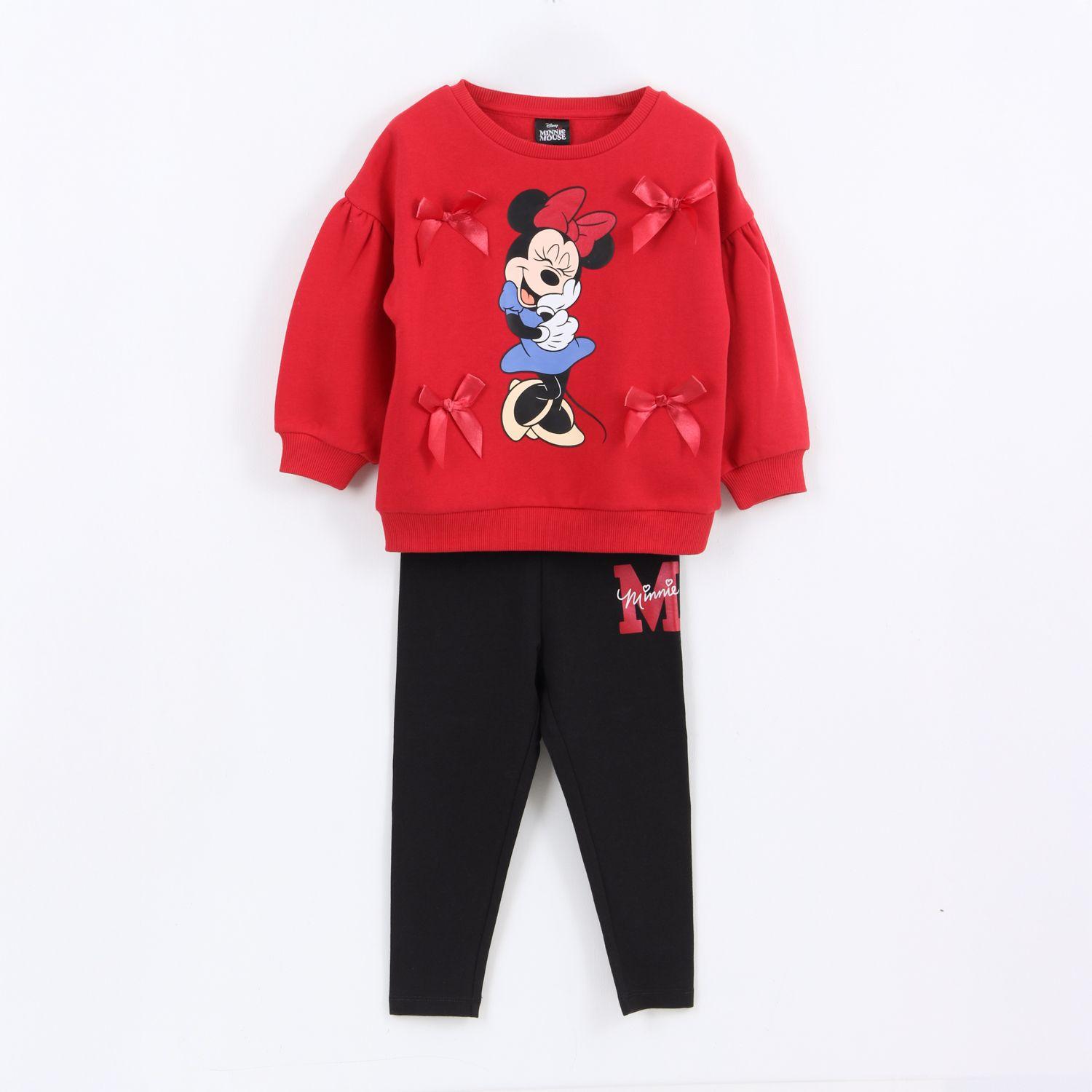 Conjunto Niña Cintas Minnie Mouse Rojo Disney-0