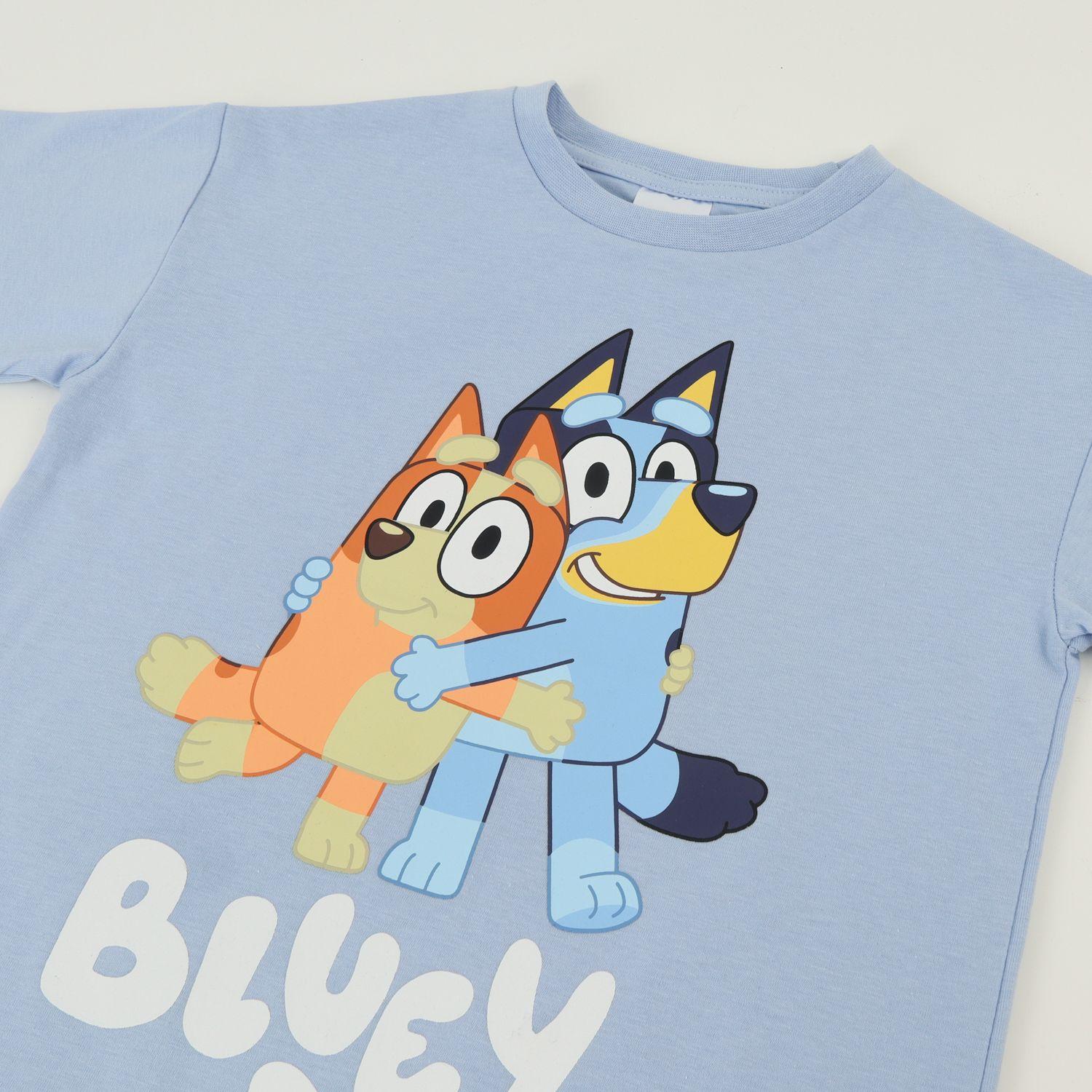 Polera Manga Corta Niño Azul Bingo & Bluey-2
