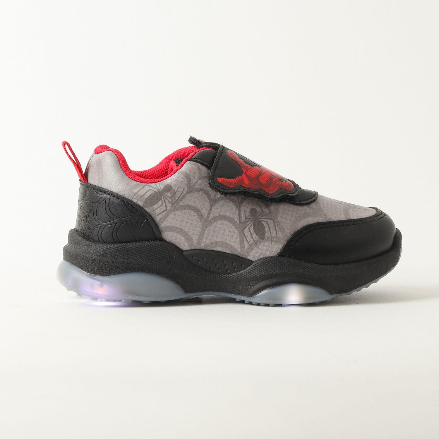 Zapatilla Con Luces Niño Spiderman Spidey Threads Negro Marvel-0
