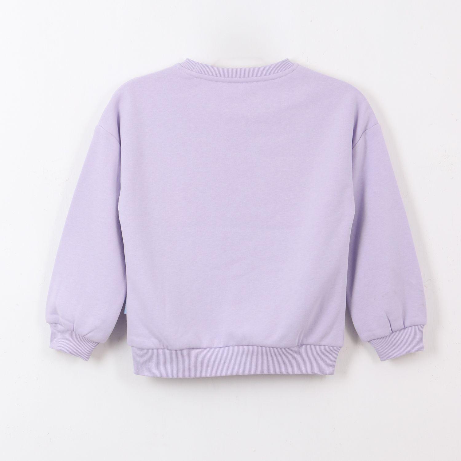 Polerón Cerrado Niña Corazón Morado Bluey-1