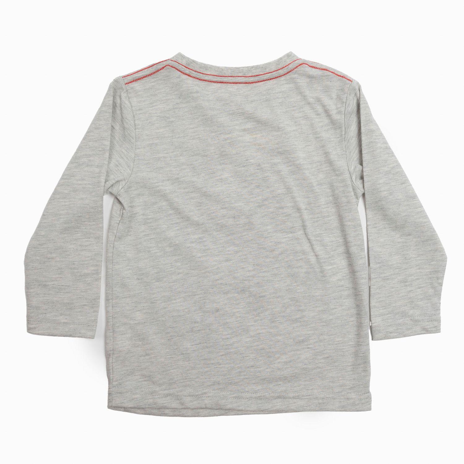 Polera Manga Larga Niño Cara Lineas Spiderman Gris Marvel-3