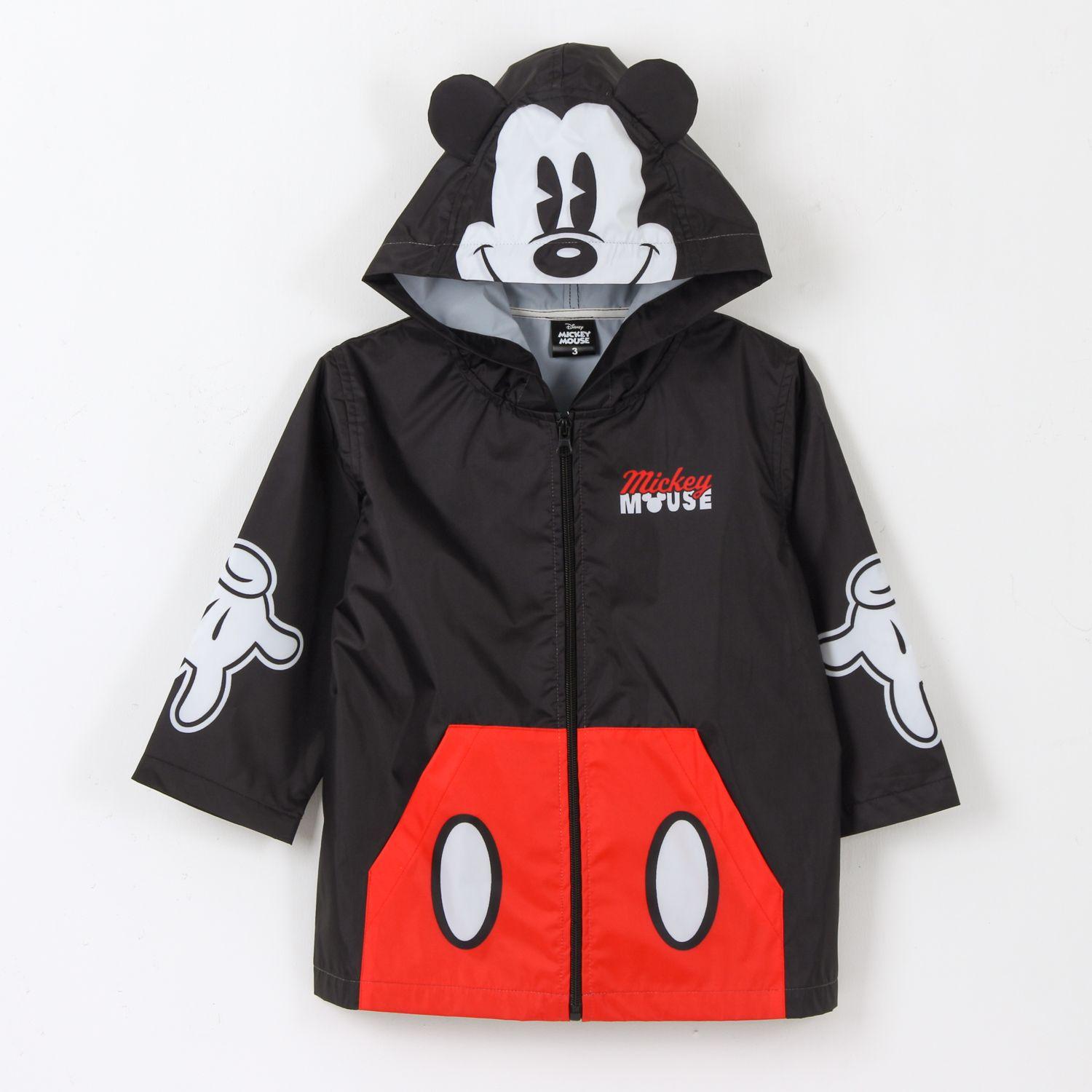 Impermeable Niño Orejas Mickey Mouse Negro Disney-0