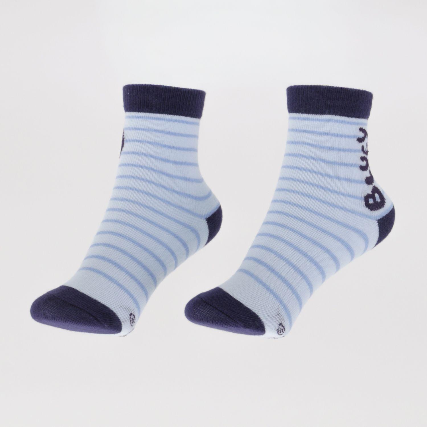 Tripack Calcetines Niño Azul Listado Bluey-3