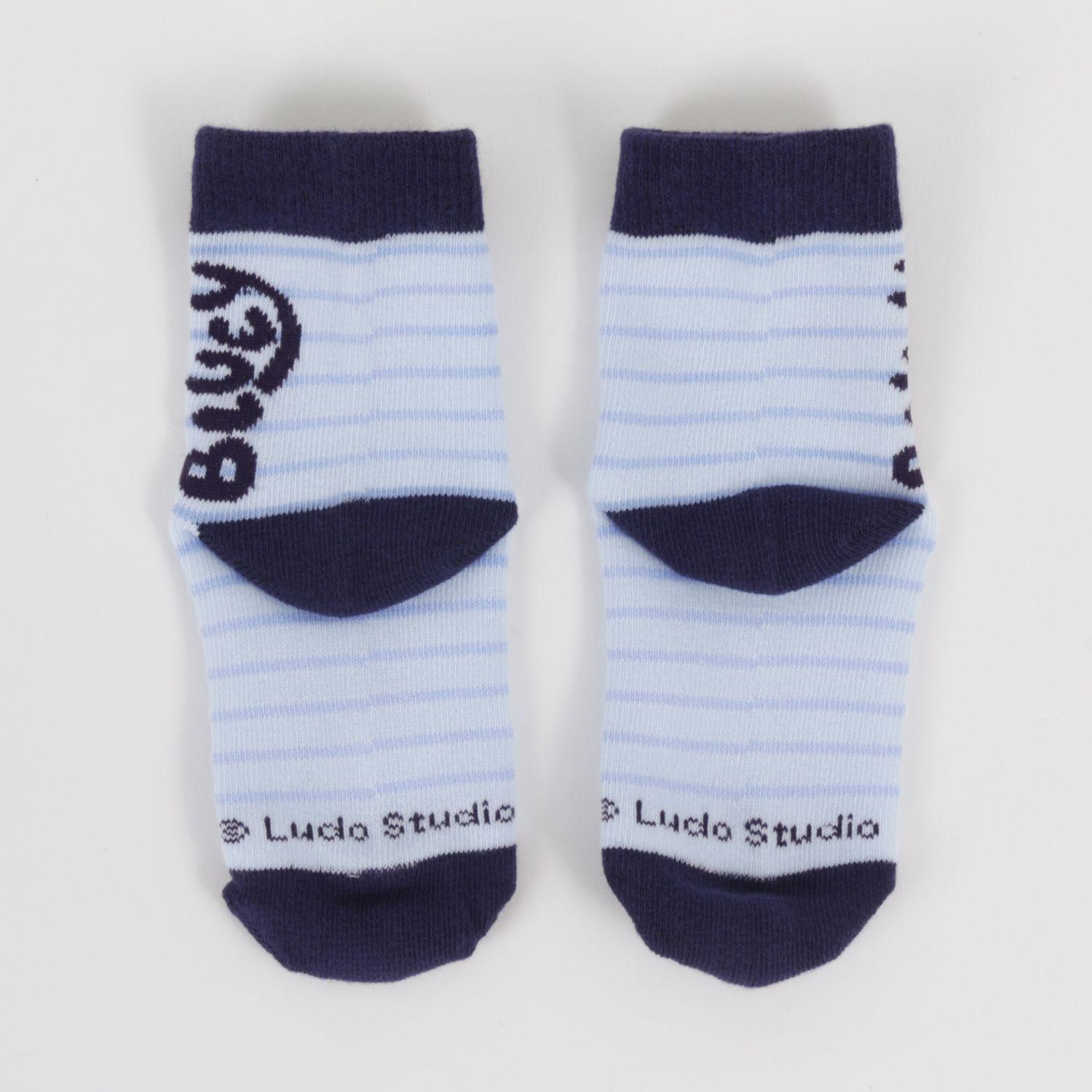 Tripack Calcetines Niño Azul Listado Bluey-5