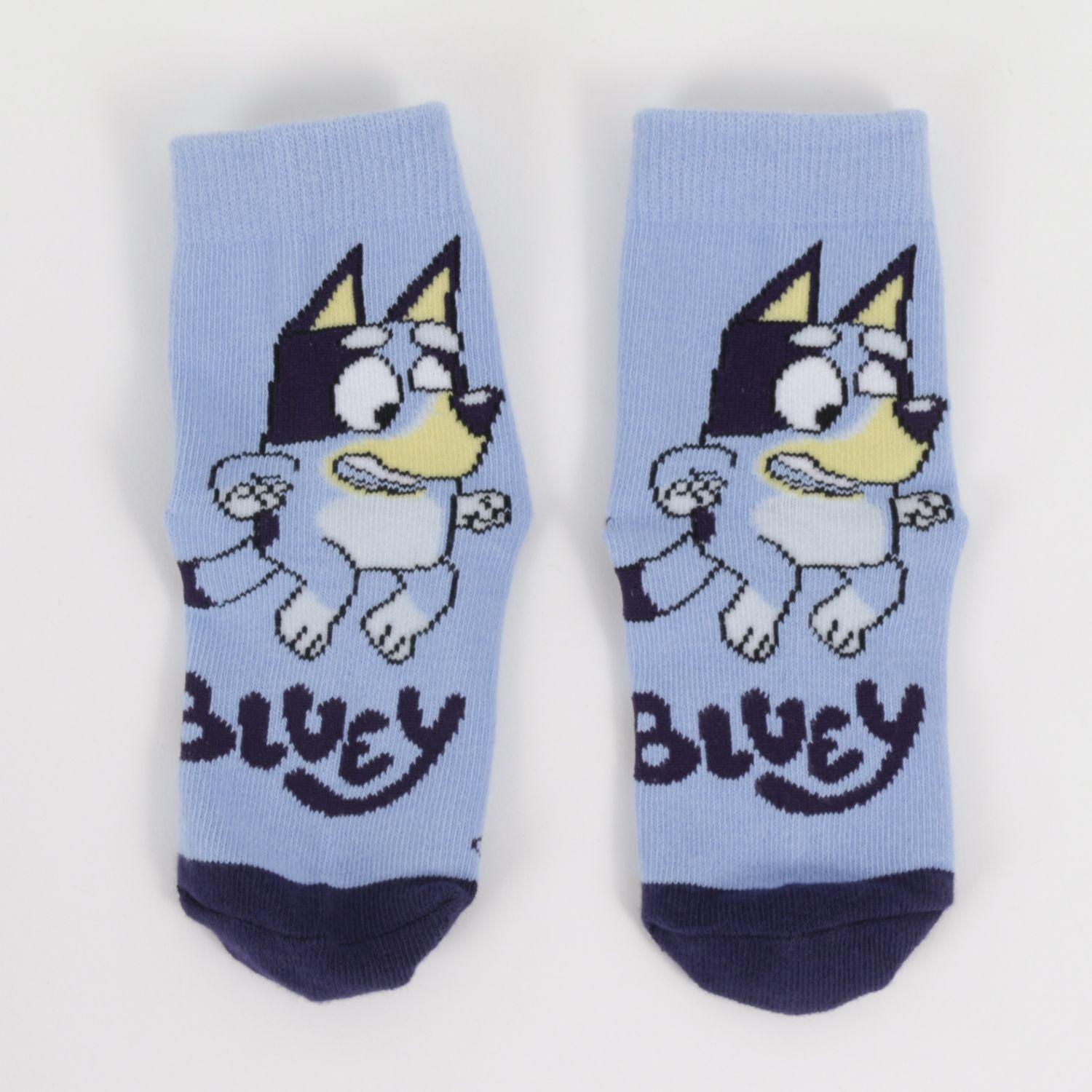 Tripack Calcetines Niño Azul Listado Bluey-8