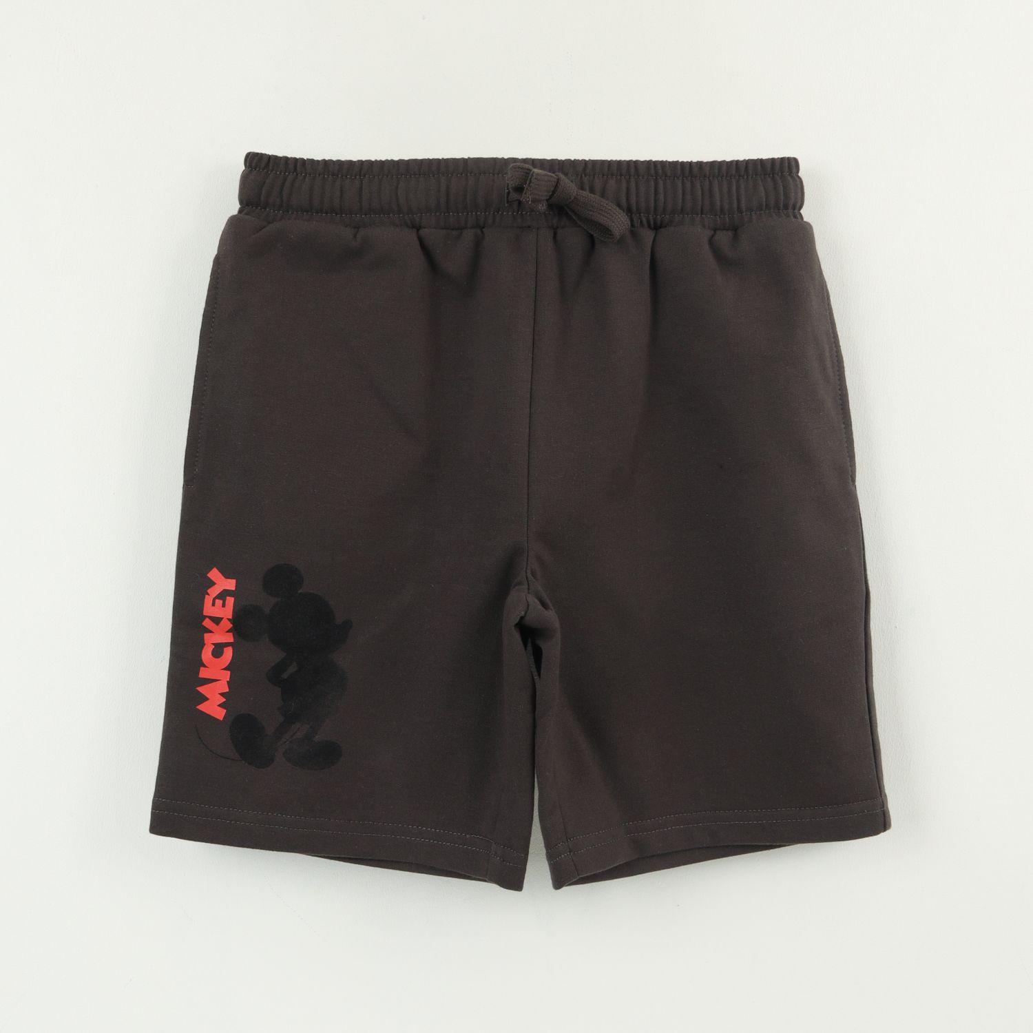 Short Niño Negro Cara Mickey Disney-0