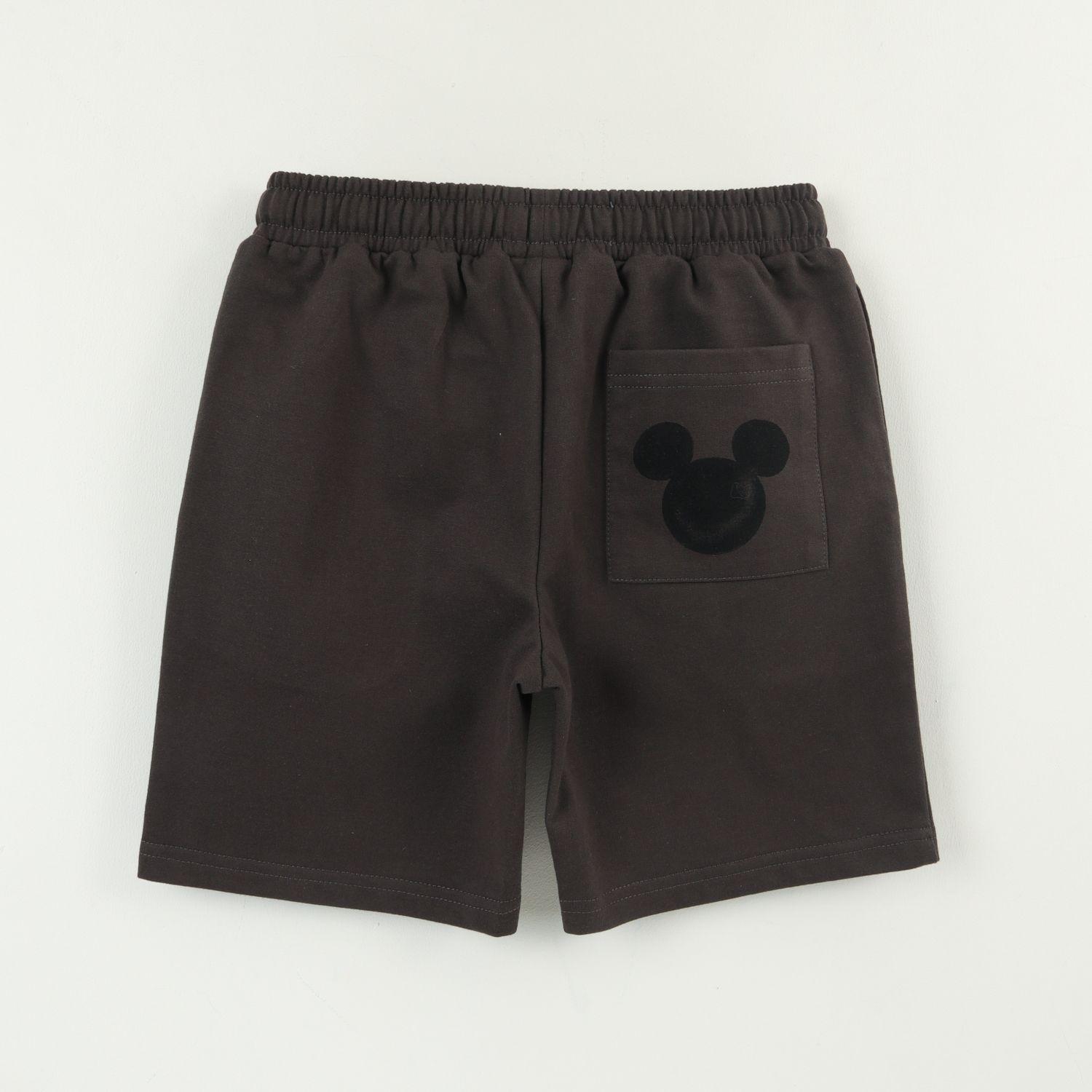 Short Niño Negro Cara Mickey Disney-1