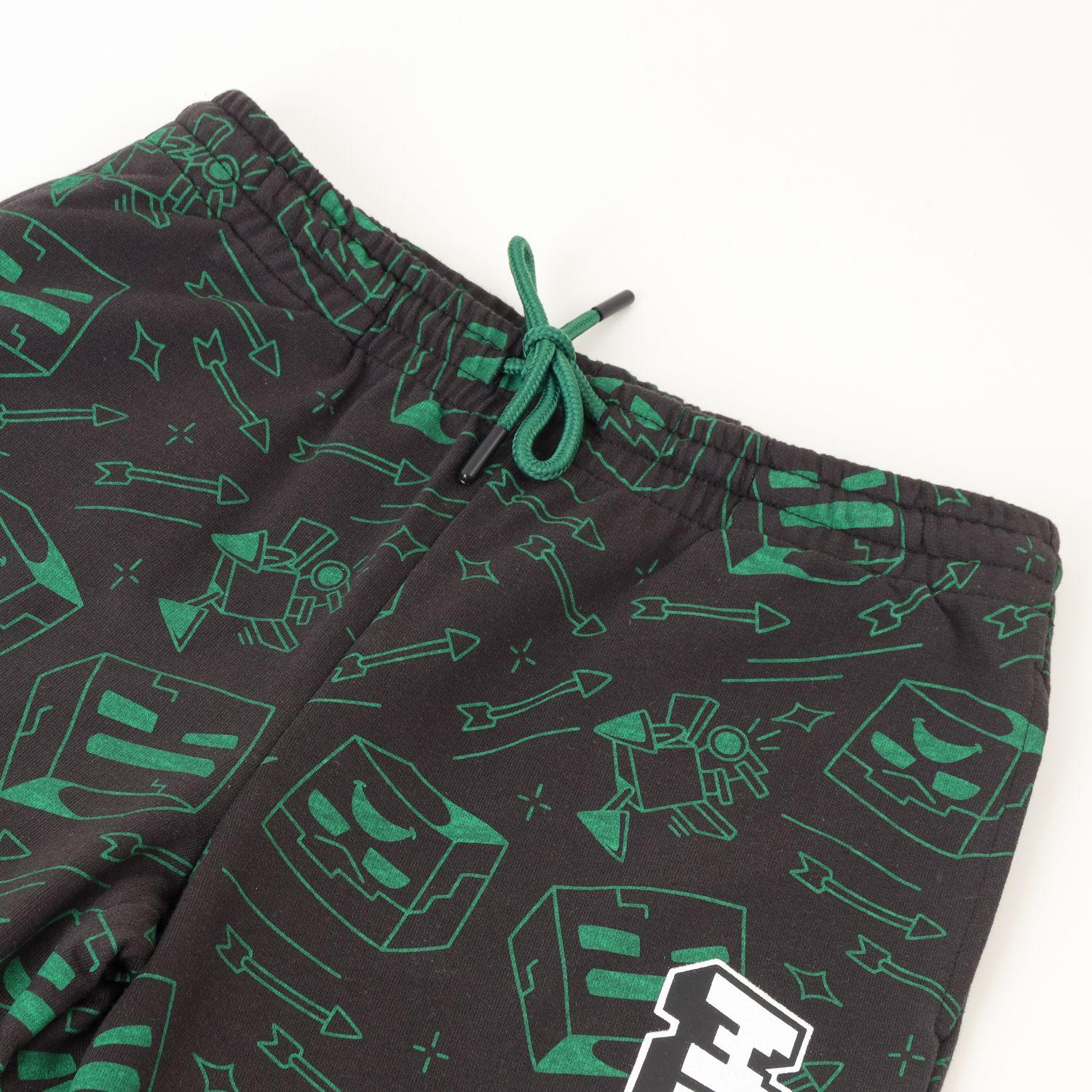 Pantalon De Buzo Niño Full Of Heads Negro Minecraft-1