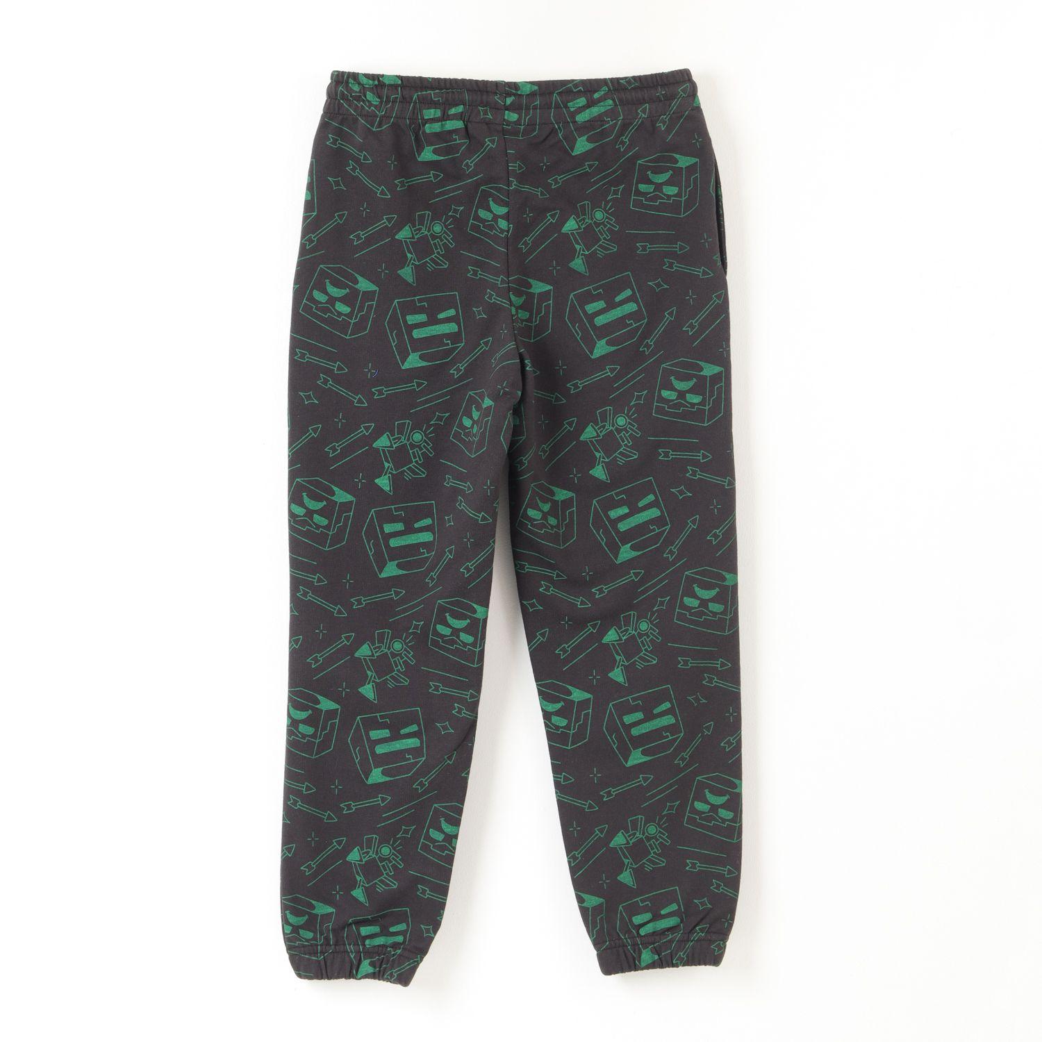 Pantalon De Buzo Niño Full Of Heads Negro Minecraft-2