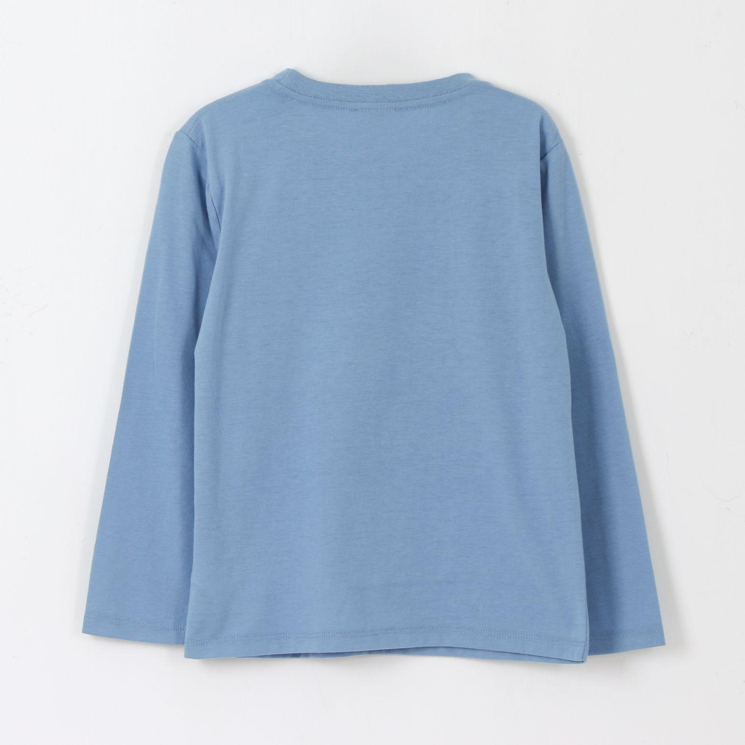 Polera Manga Larga Niña Guiño Lilo & Stitch Azul Disney-1