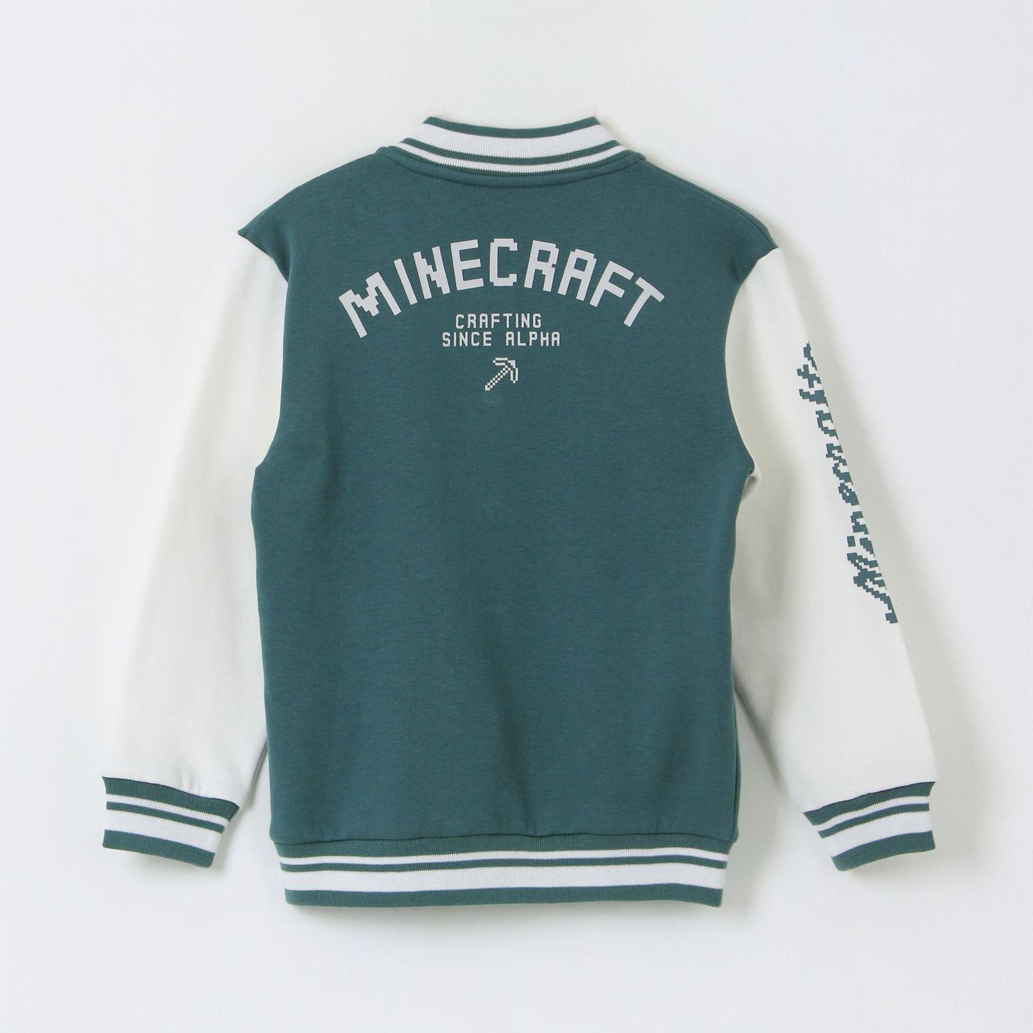 Chaqueta Niño College Bomber Est 09 Verde Minecraft-1