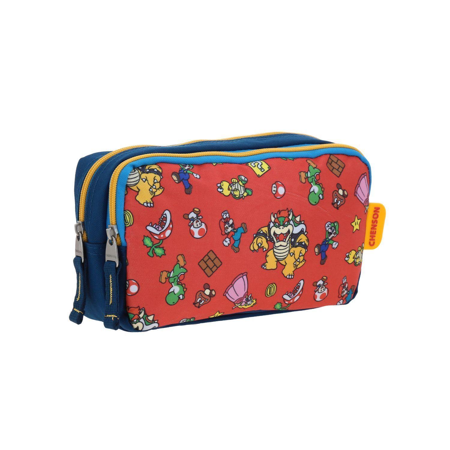 Estuche Escolar Niño Print Personajes Azul Mario Bros-5