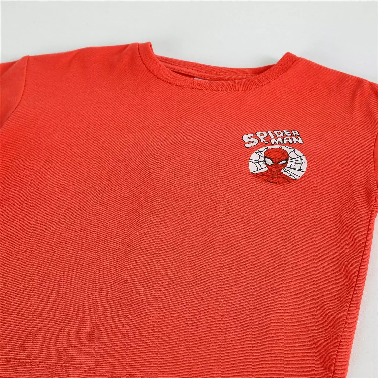 Polera Manga Corta Niño Spiderman Marvel Back Print Rojo-2