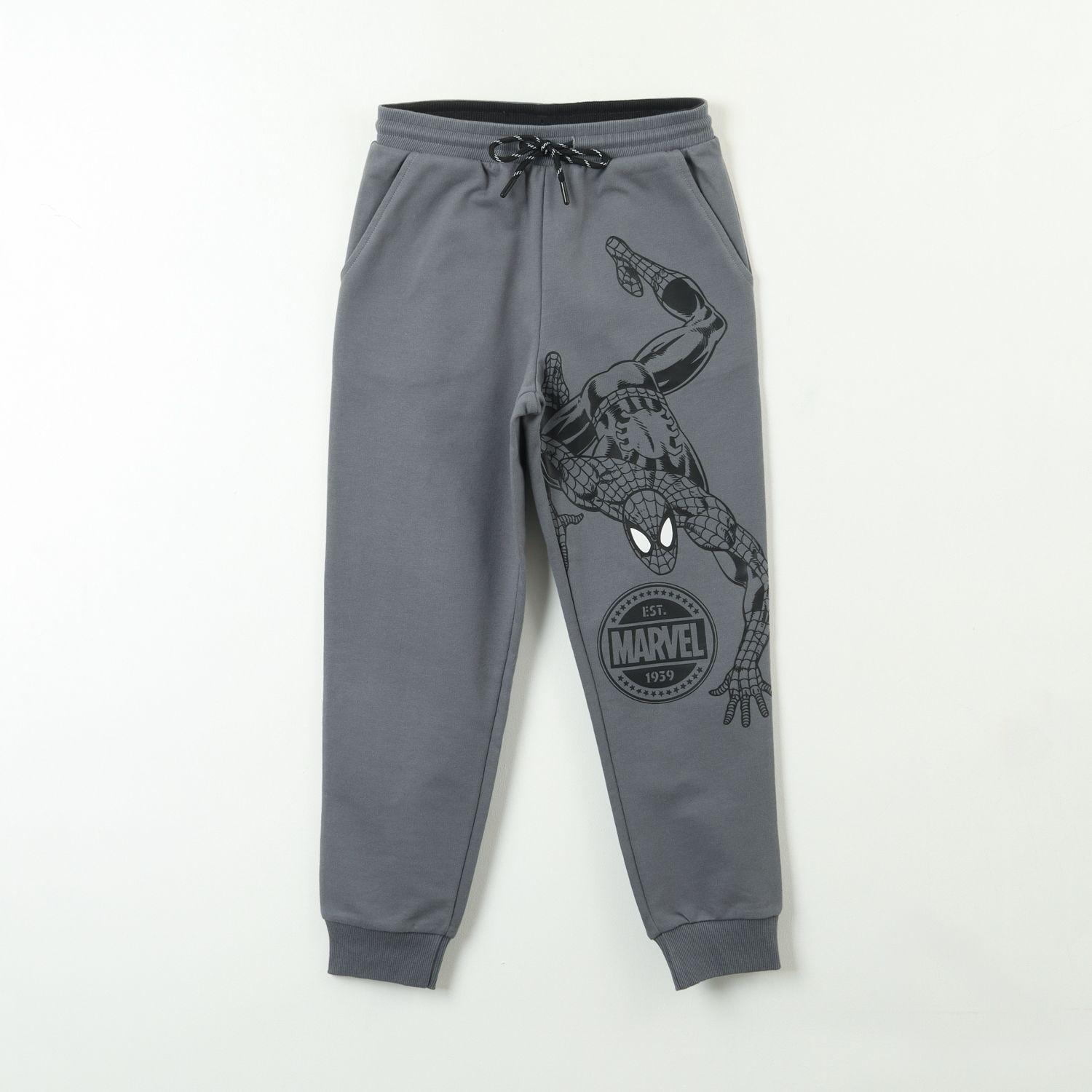 Pantalon De Buzo Niño Spiderman Estampa Gris Marvel-0