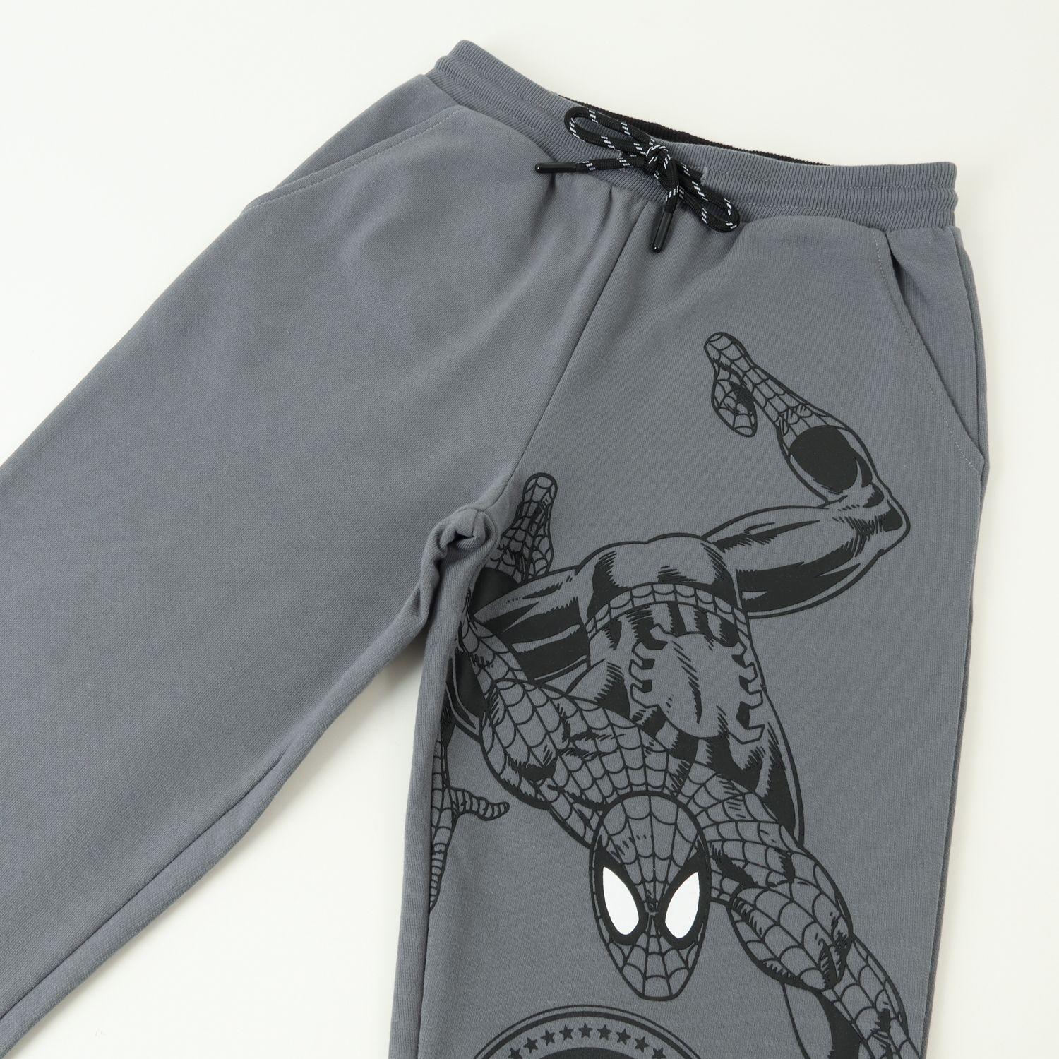 Pantalon De Buzo Niño Spiderman Estampa Gris Marvel-1