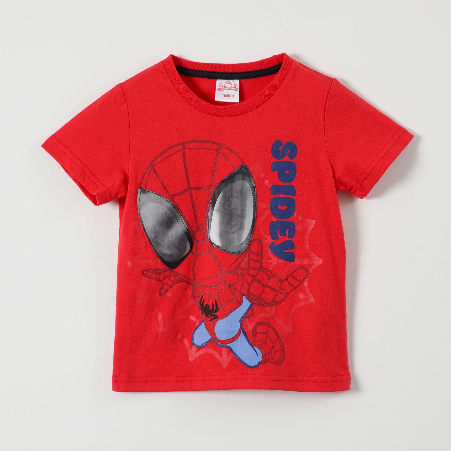 Polera Manga Corta Niño Spidey Rojo Marvel-0