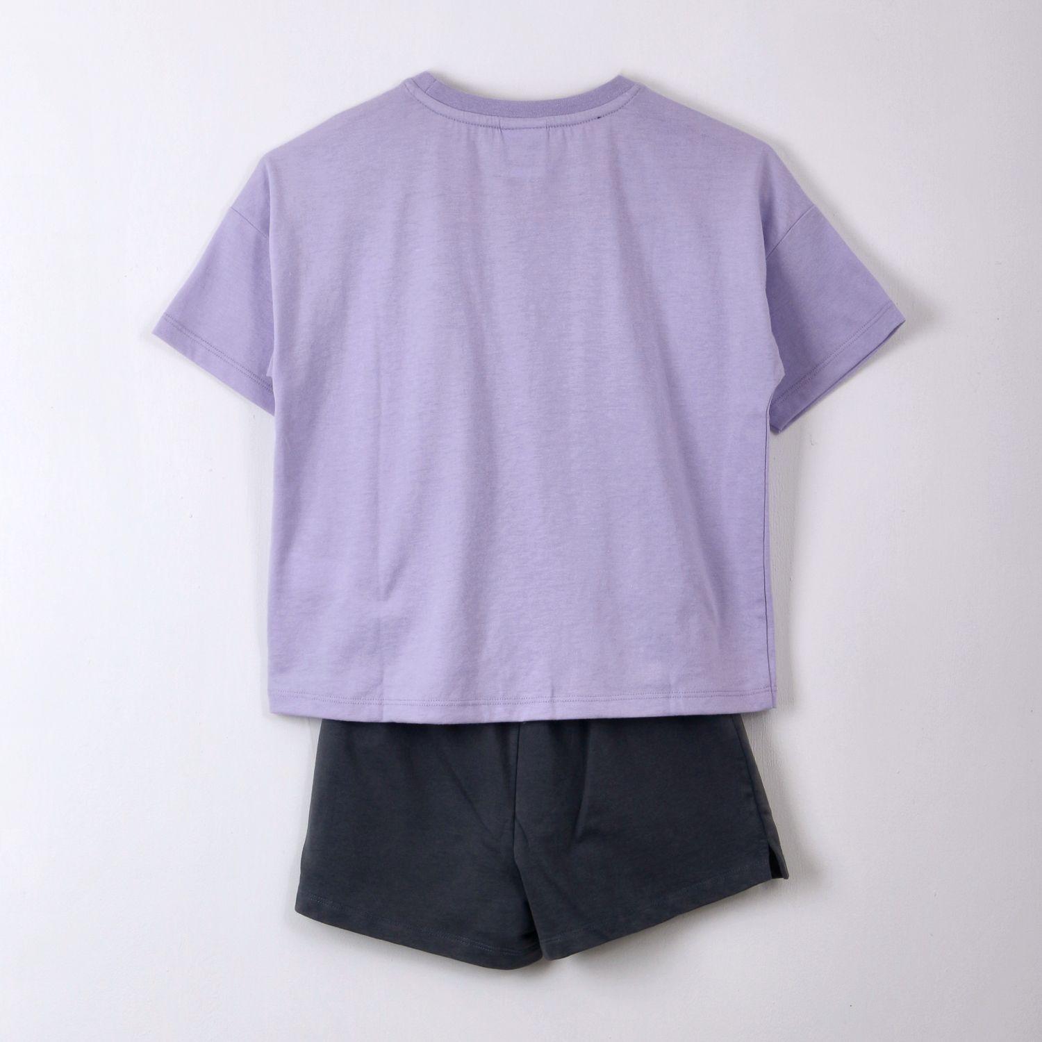 Conjunto Niña Kuromi Hello Kitty Lila-2