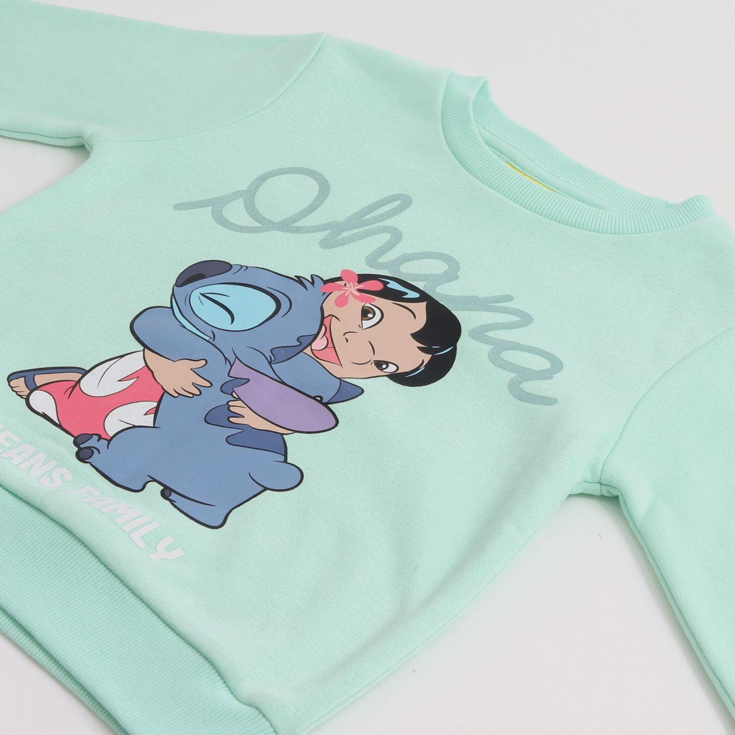 Conjunto Niña Ohana Lilo & Stitch Celeste Disney-2