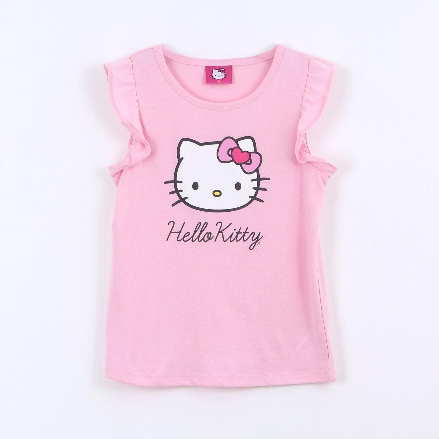 Polera Sin Mangas Niña Hello Kitty Rosado-0