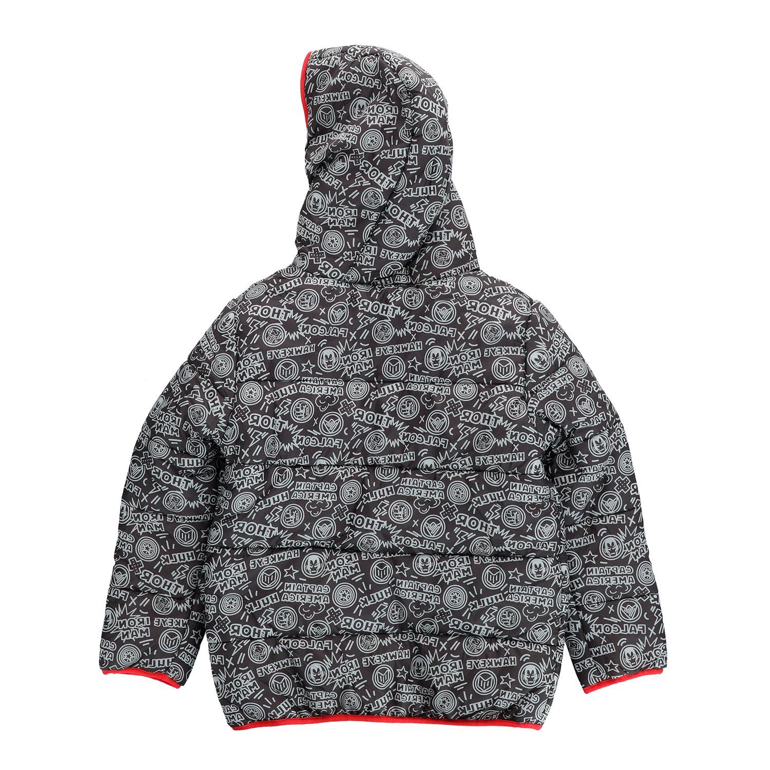 Parka Niño Iconos Gris Marvel-1