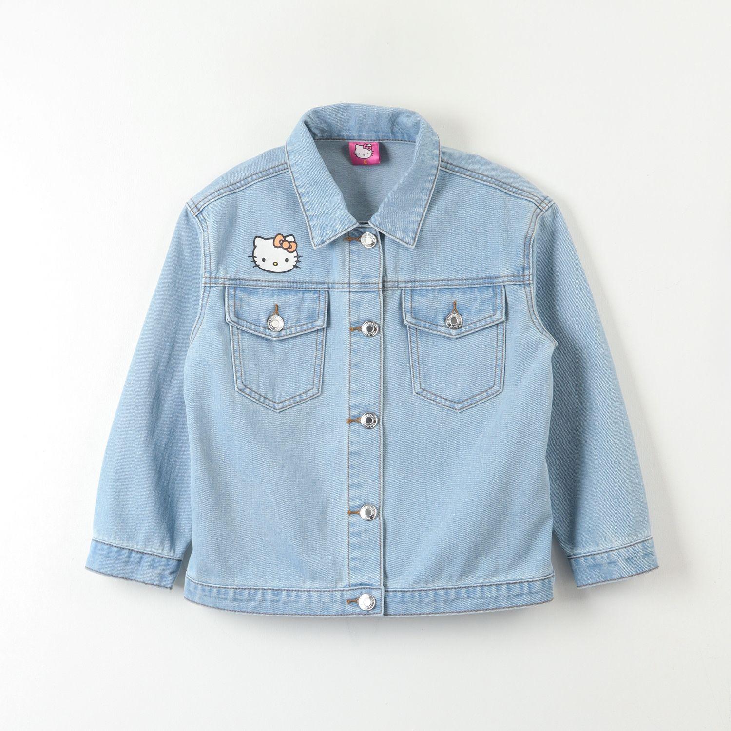 Chaqueta Denim Niña Logo Espalda Azul Hello Kitty-0