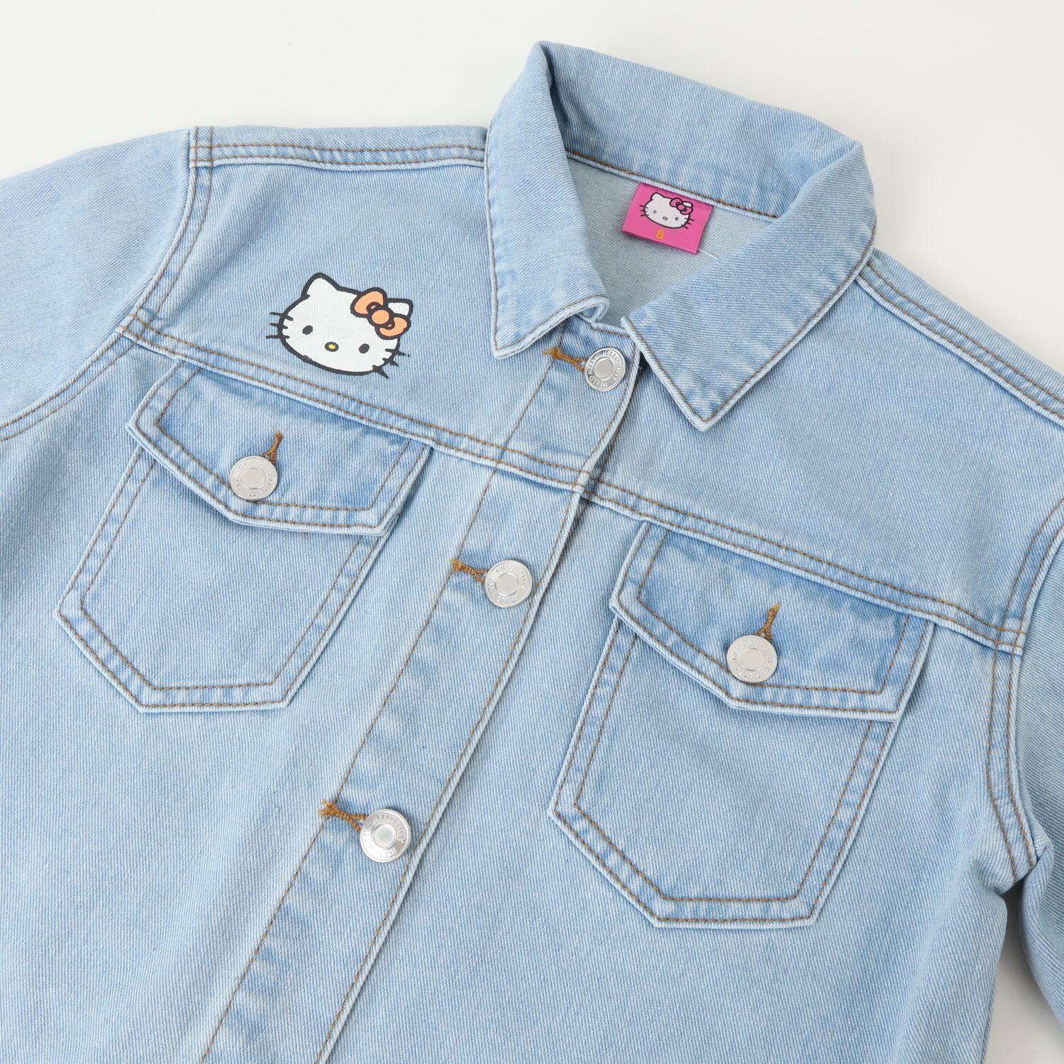 Chaqueta Denim Niña Logo Espalda Azul Hello Kitty-1