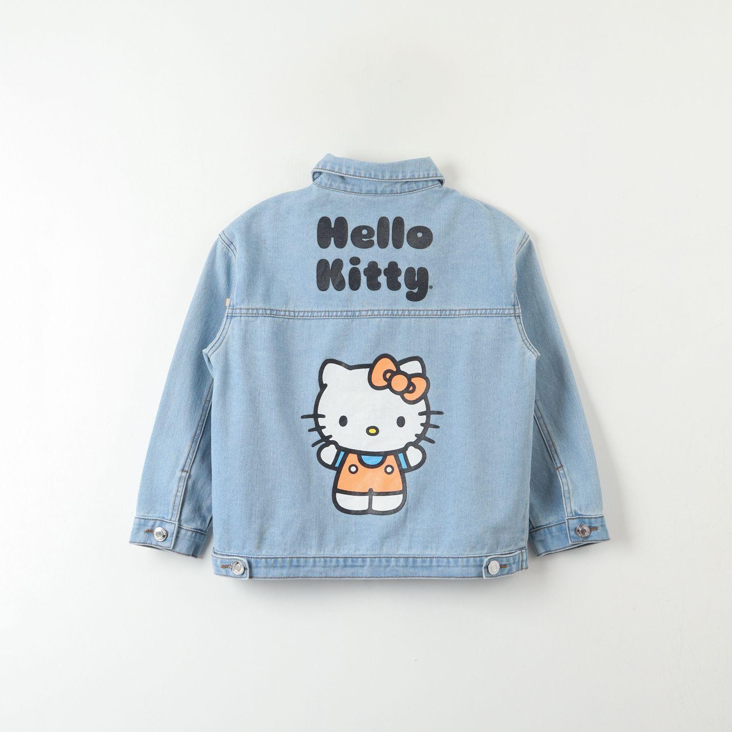 Chaqueta Denim Niña Logo Espalda Azul Hello Kitty-2