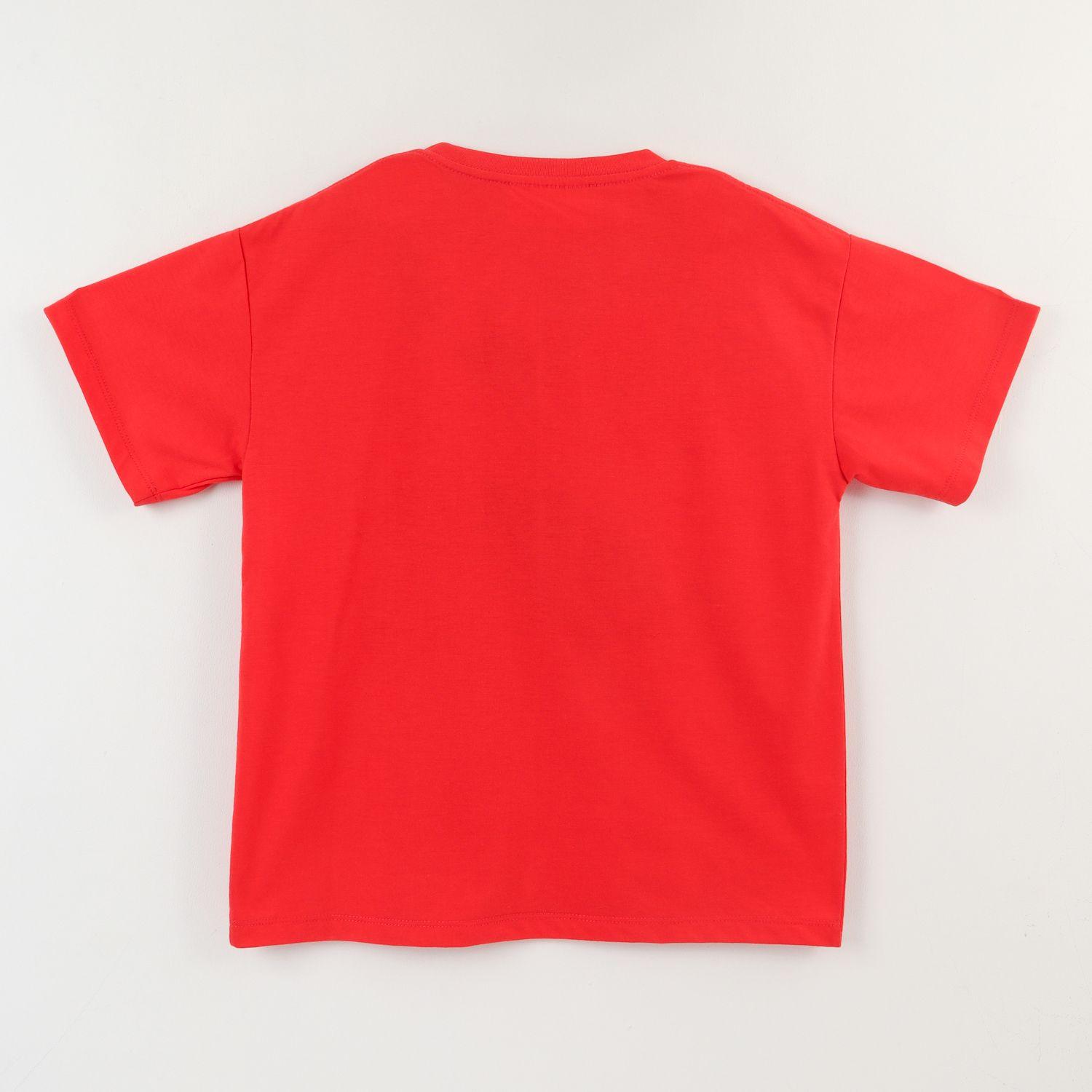 Polera Manga Corta Niño Rojo Logo Hot Wheels-1