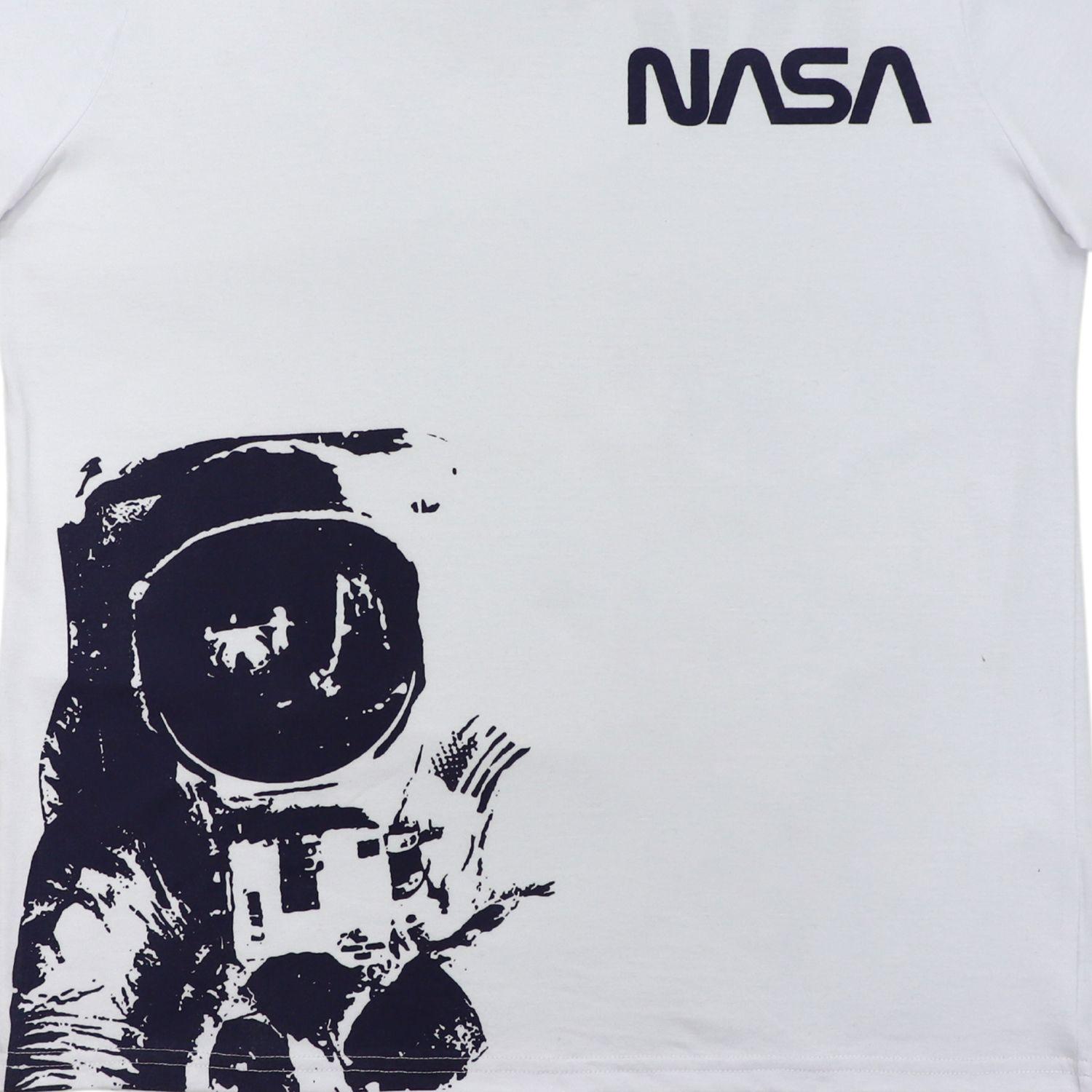 Polera Hombre Cool Blanco Nasa-2