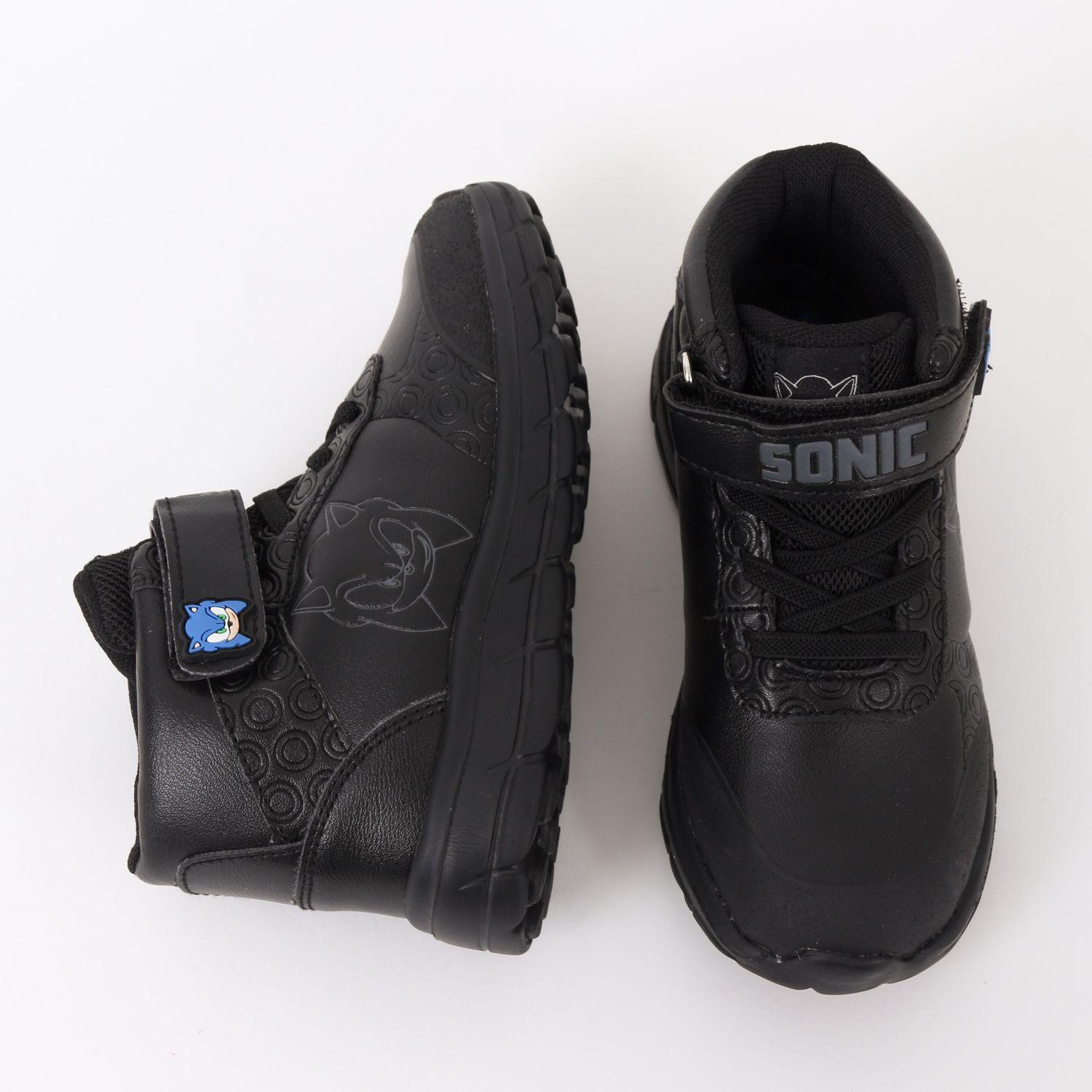 Zapatilla Escolar Niño Caña Alta Negro Sonic-3