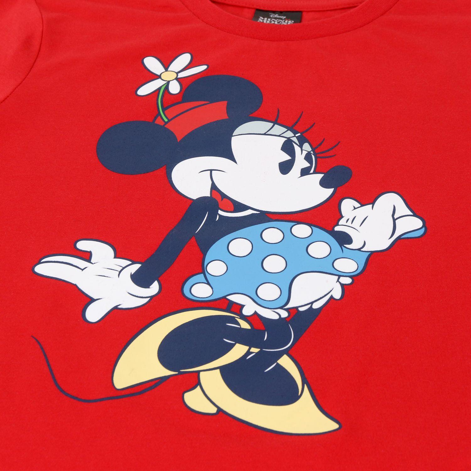 Bipack Polera Manga Larga Niña Full Print Minnie Rojo Disney-3