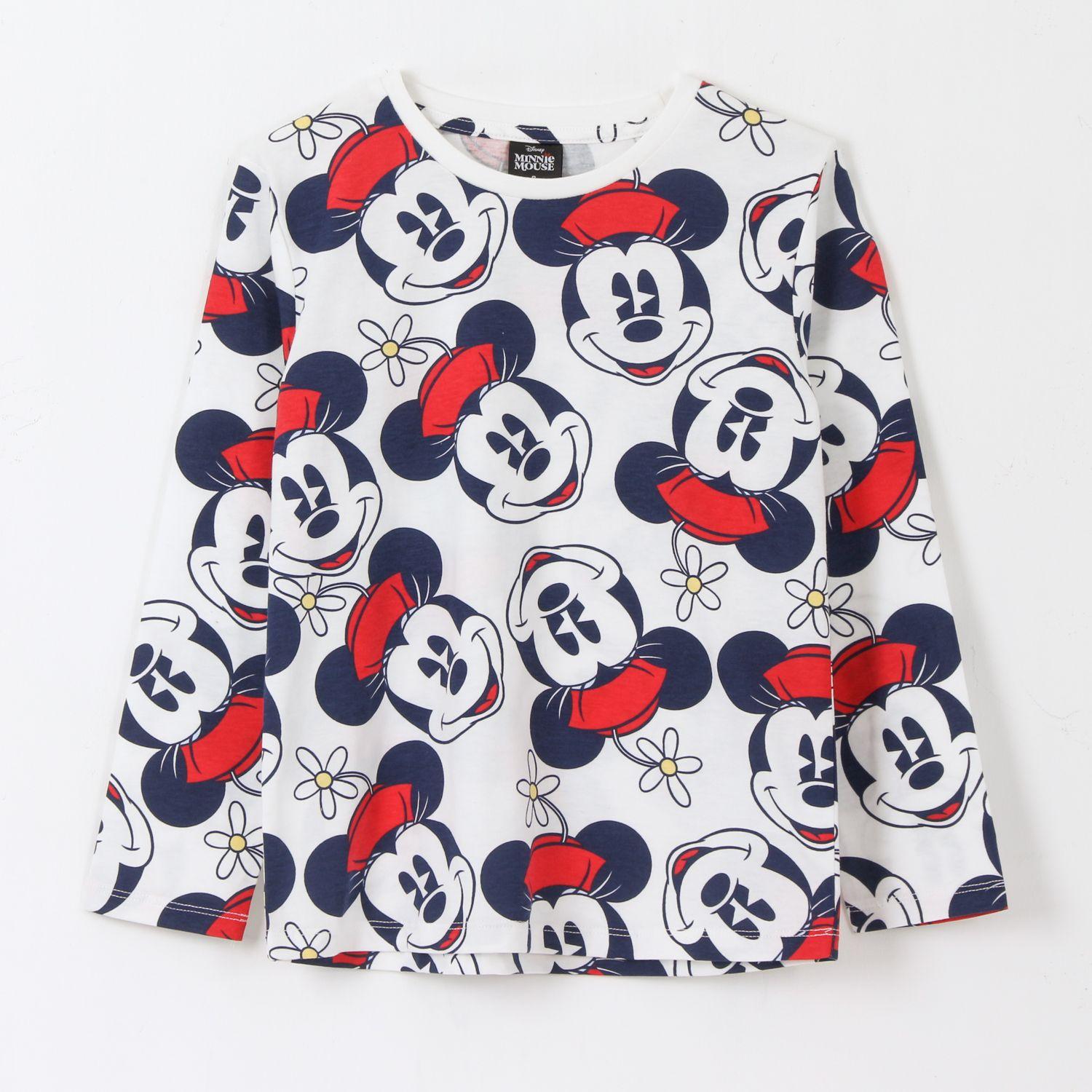 Bipack Polera Manga Larga Niña Full Print Minnie Rojo Disney-4